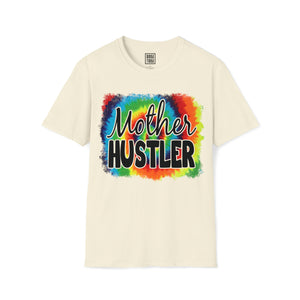 Tie-Dye "Mother Hustler" Shirt | Stylish Mompreneur Tee | Empowered Mom's Graphic T-Shirt | Express Your Determination - Deez Teez