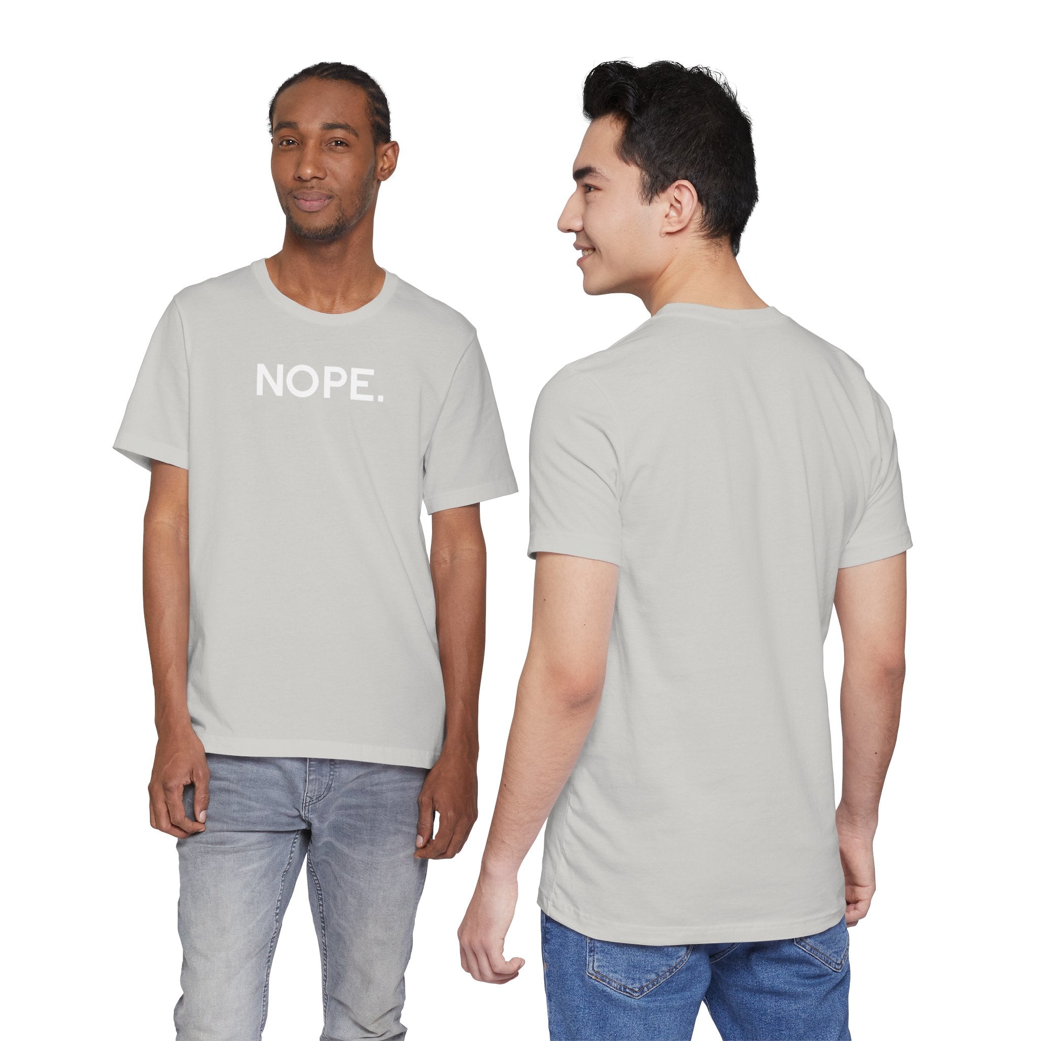 'Nope' Bold Statement Unisex Crewneck T-Shirt - Deez Teez