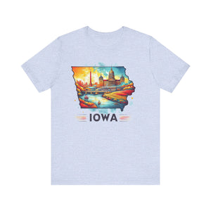 Iowa State Pride T-Shirt | State of Iowa Graphic Tee - Deez Teez