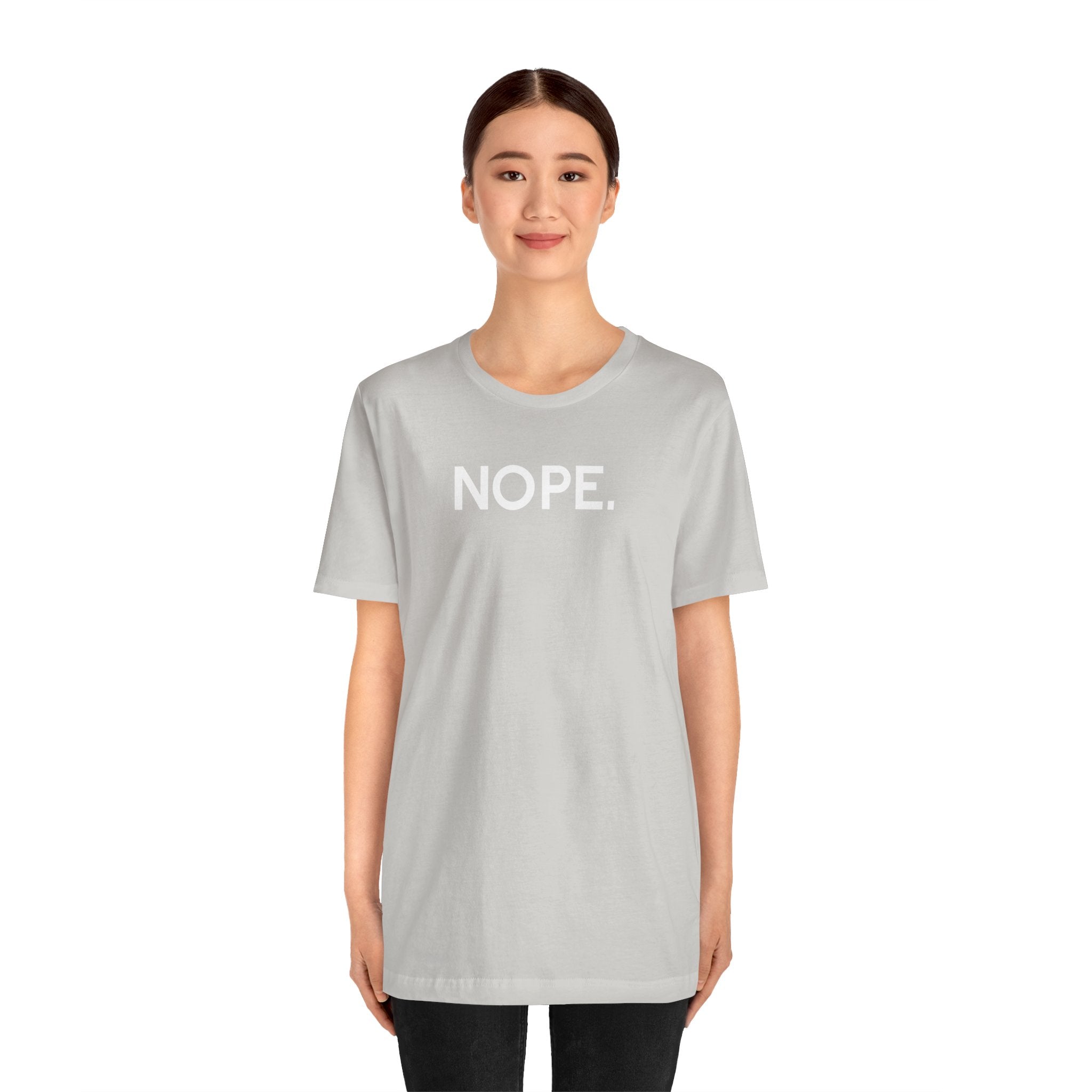 'Nope' Bold Statement Unisex Crewneck T-Shirt - Deez Teez