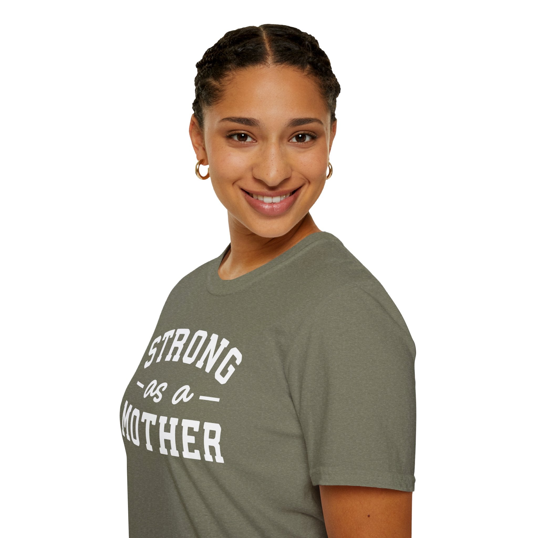Strong as a Mother T-Shirt | Empowering Mom Life Tee - Deez Teez