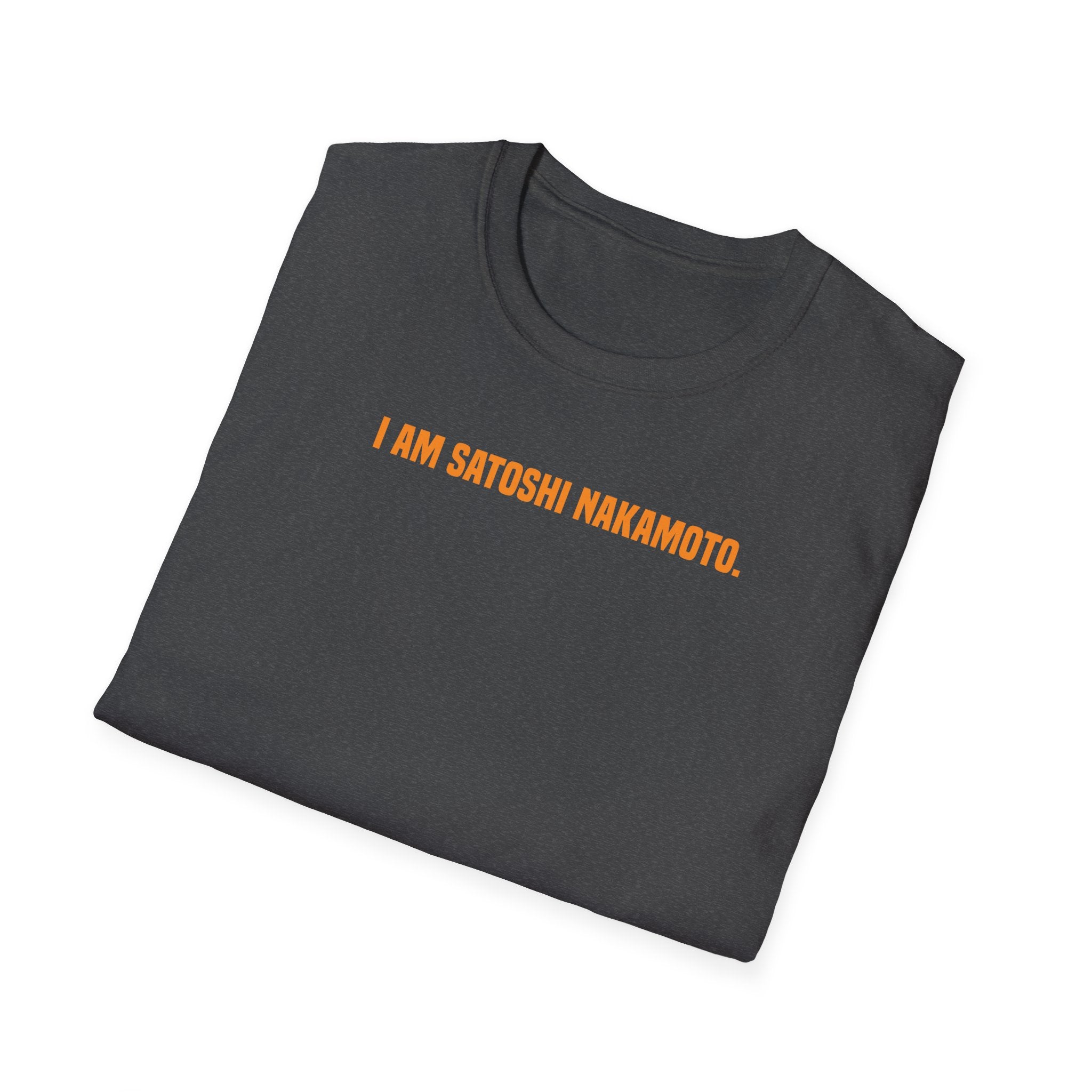'I Am Satoshi Nakamoto' T-Shirt | Bitcoin Creator Supporter Tee - Deez Teez