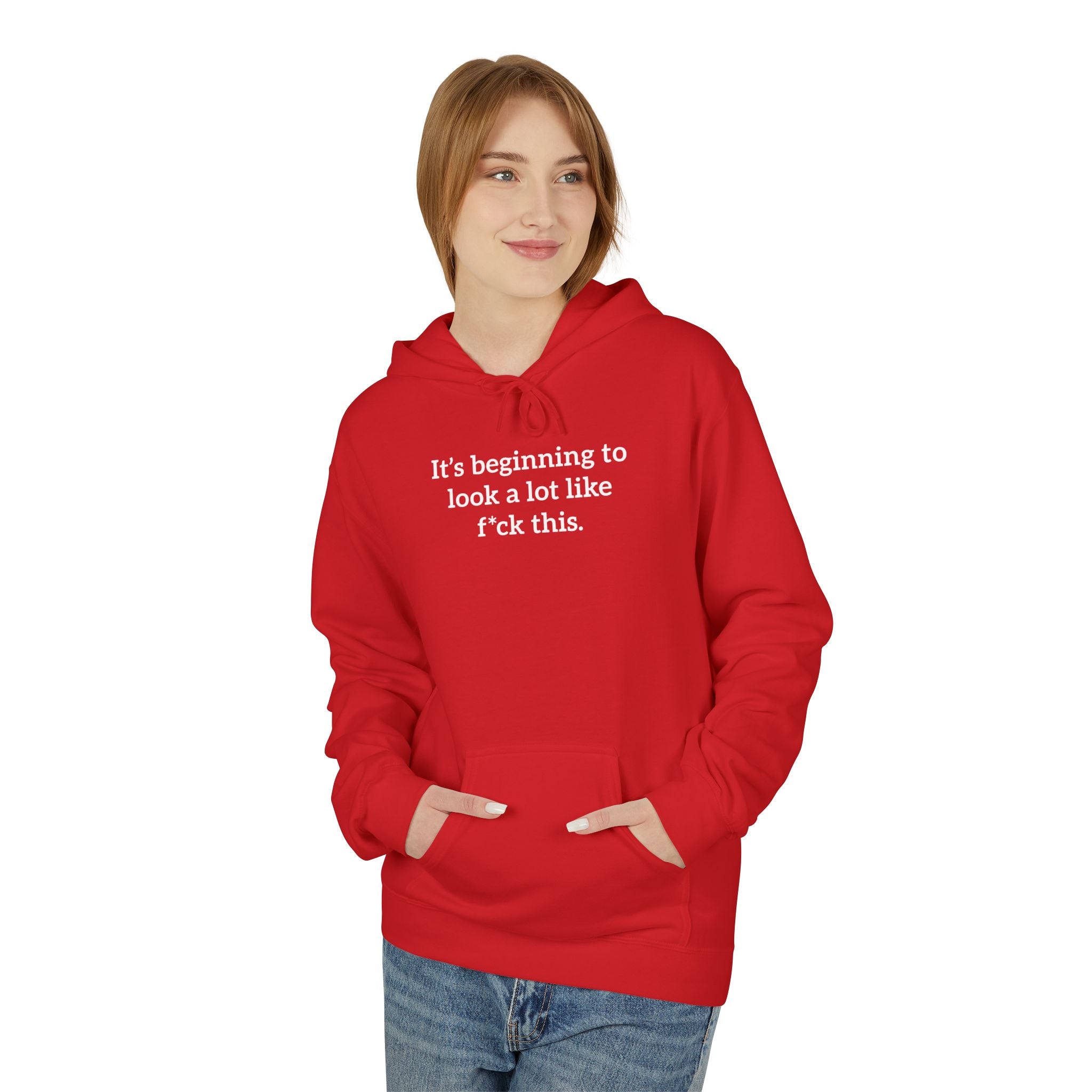 'It's Beginning To Look A Lot Like F*ck This' Hoodie | Holiday Satire Sweaatshirt - Deez Teez