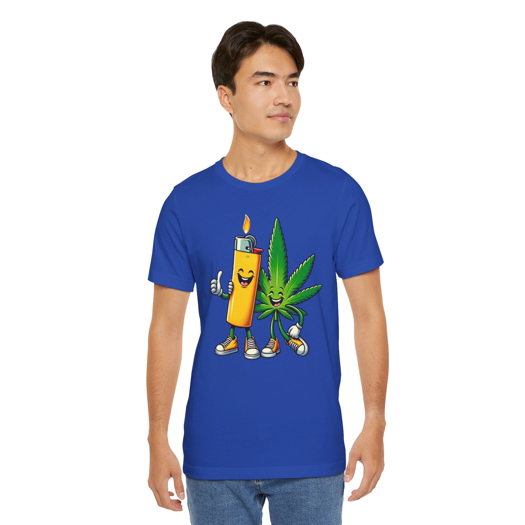 Best Buds Weed T-Shirt | Leaf and Lighter Tee - Deez Teez