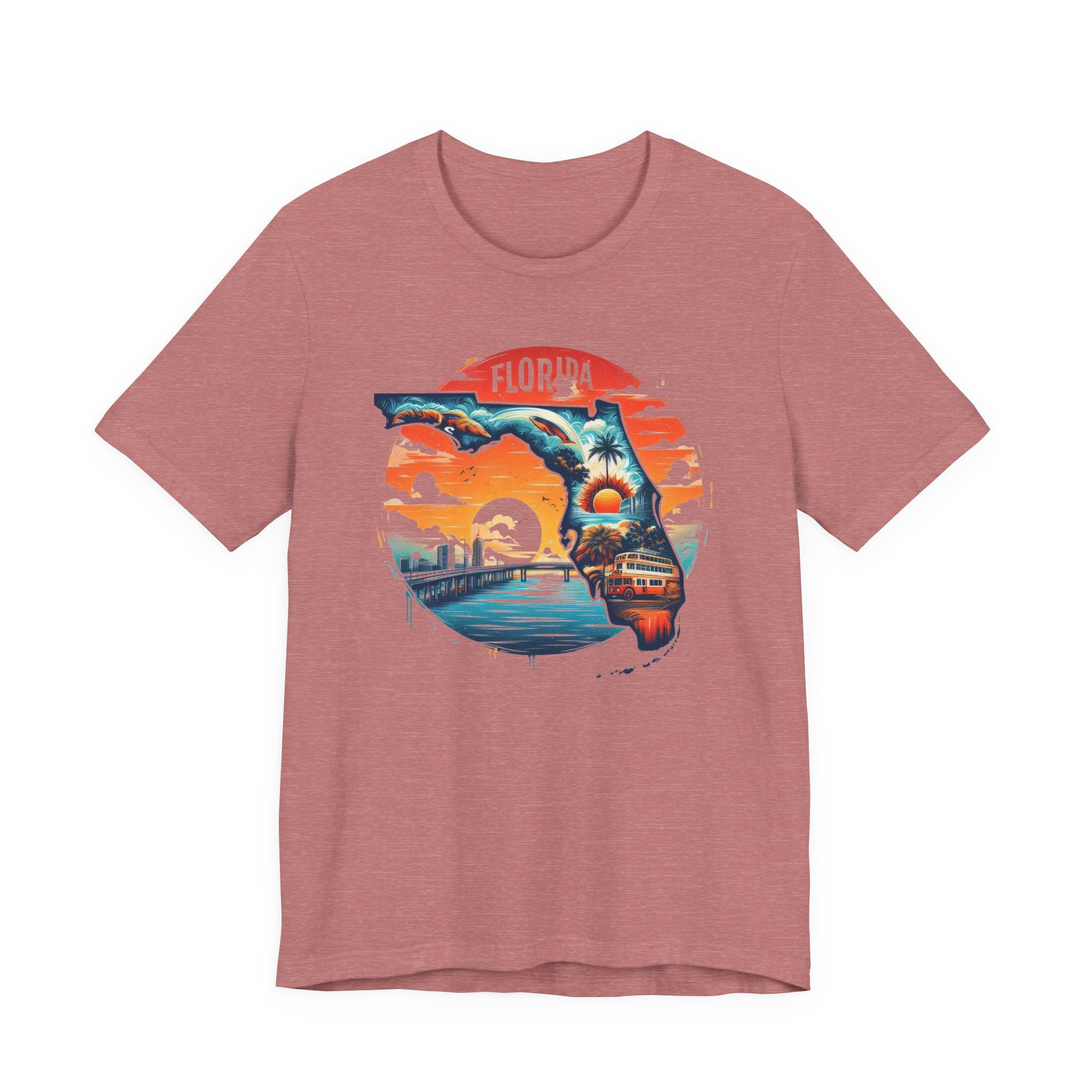 Florida State Pride T-Shirt | State Of Florida Graphic Tee - Deez Teez