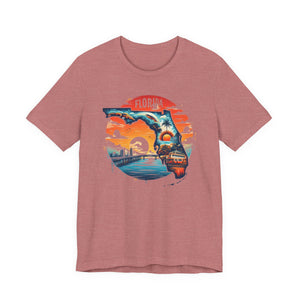 Florida State Pride T-Shirt | State Of Florida Graphic Tee - Deez Teez