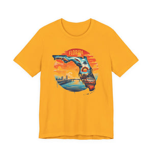 Florida State Pride T-Shirt | State Of Florida Graphic Tee - Deez Teez