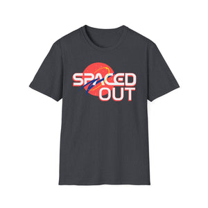 "Spaced Out" Parody Space Emblem T-Shirt | Astro Science Humor Tee - Deez Teez