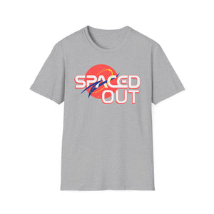 "Spaced Out" Parody Space Emblem T-Shirt | Astro Science Humor Tee - Deez Teez