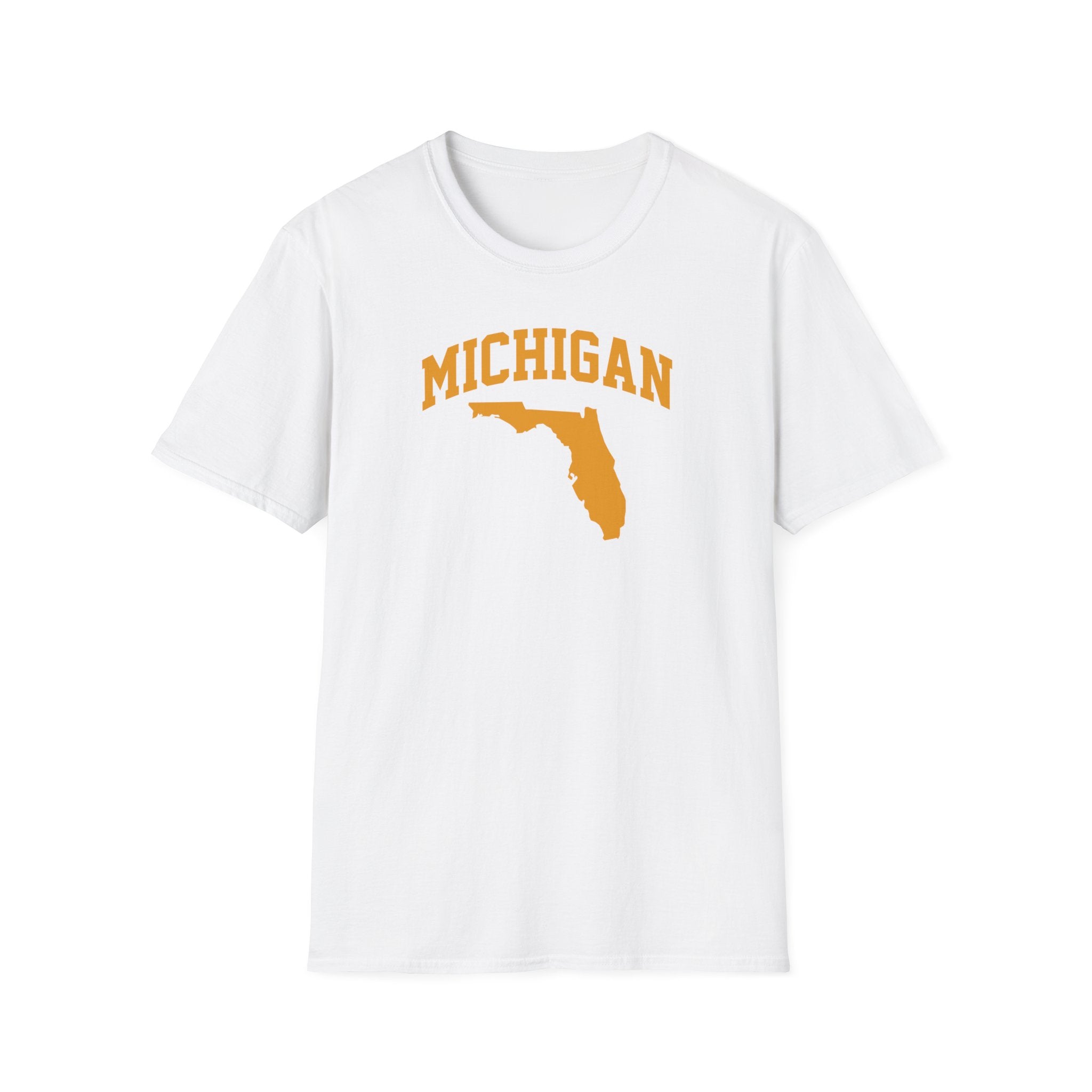 Michigan/Florida Snowbird Satire T-Shirt | Winter Migration Tee - Deez Teez