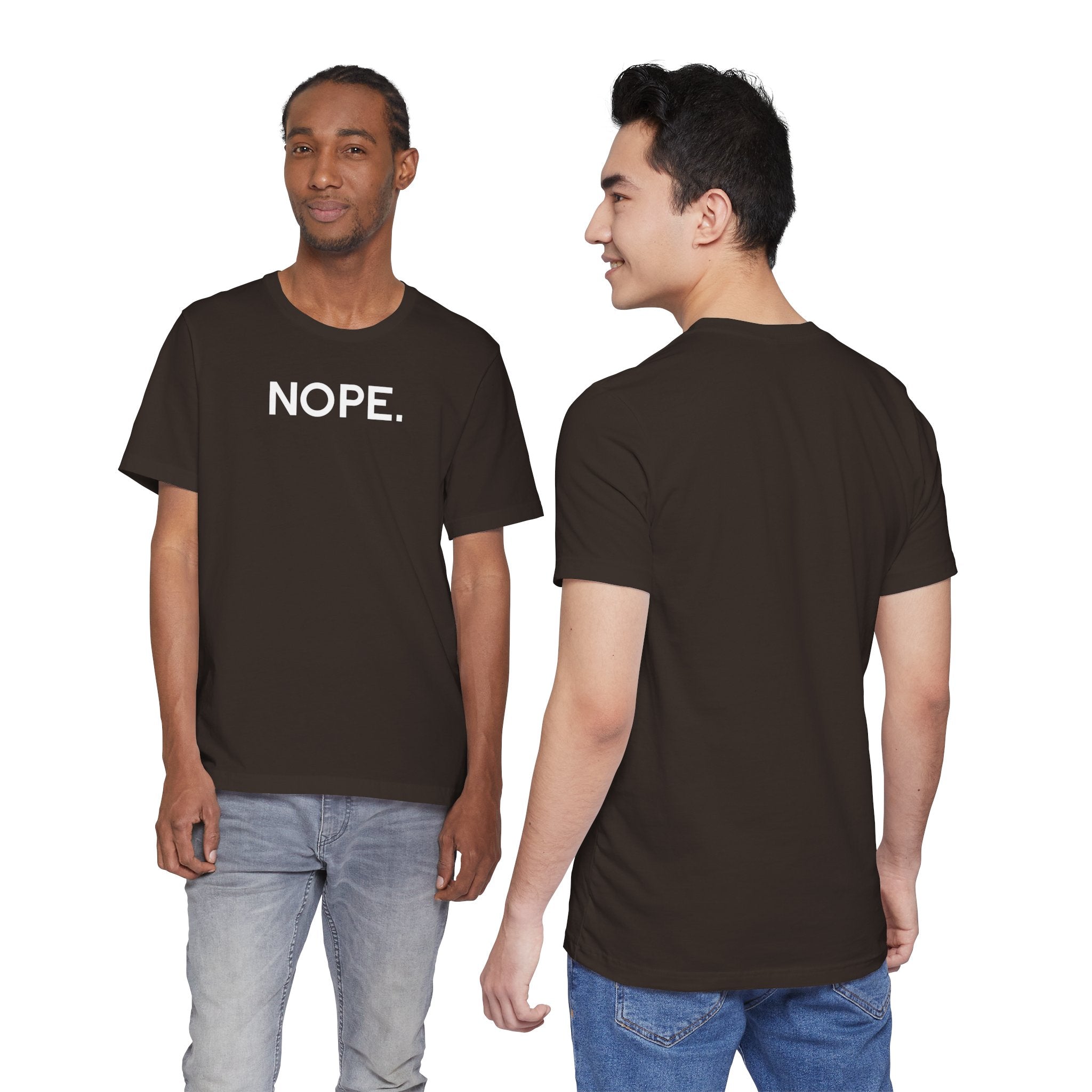 'Nope' Bold Statement Unisex Crewneck T-Shirt - Deez Teez