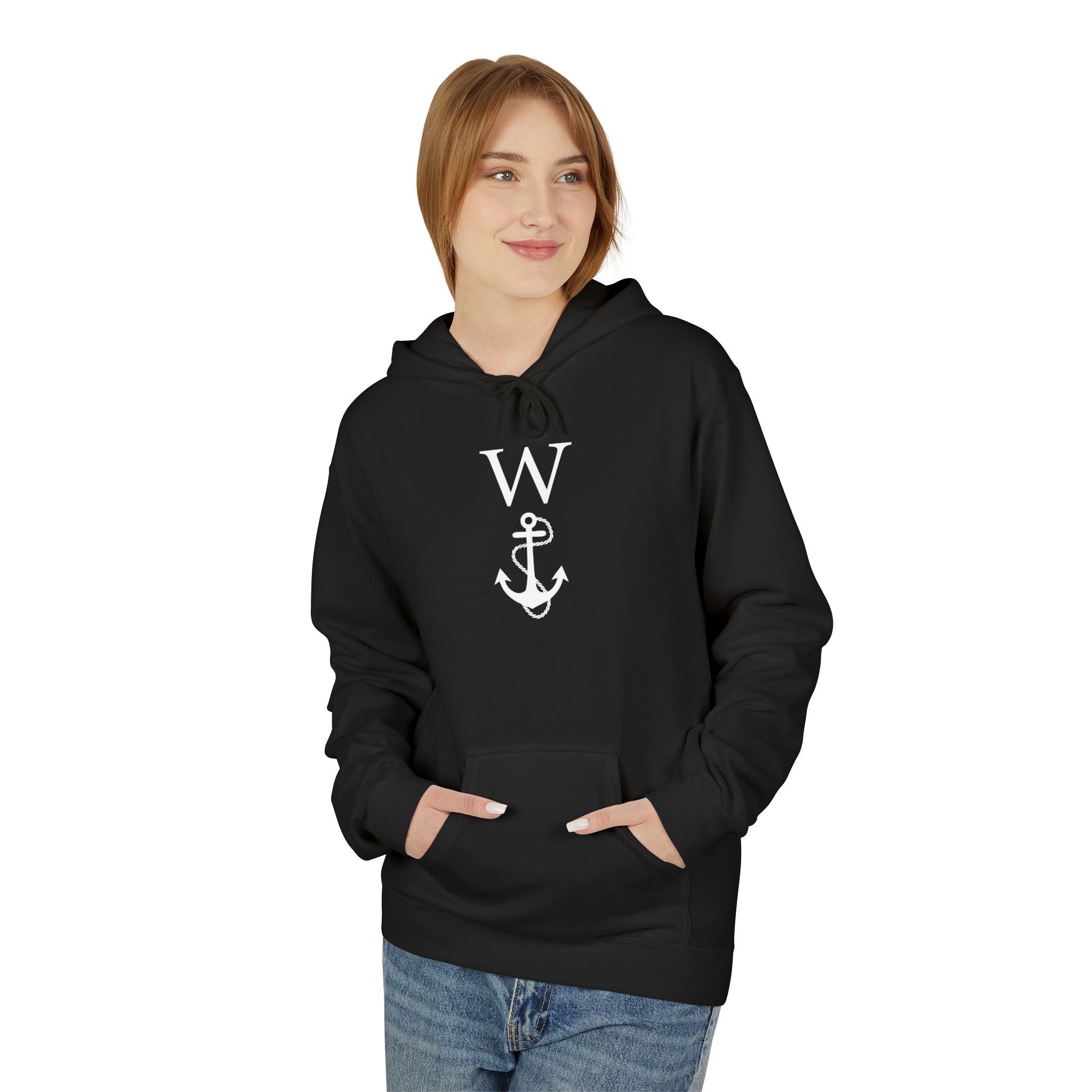 W Anchor "Wanker" Hoodie | Nautical Humor Tee - Deez Teez