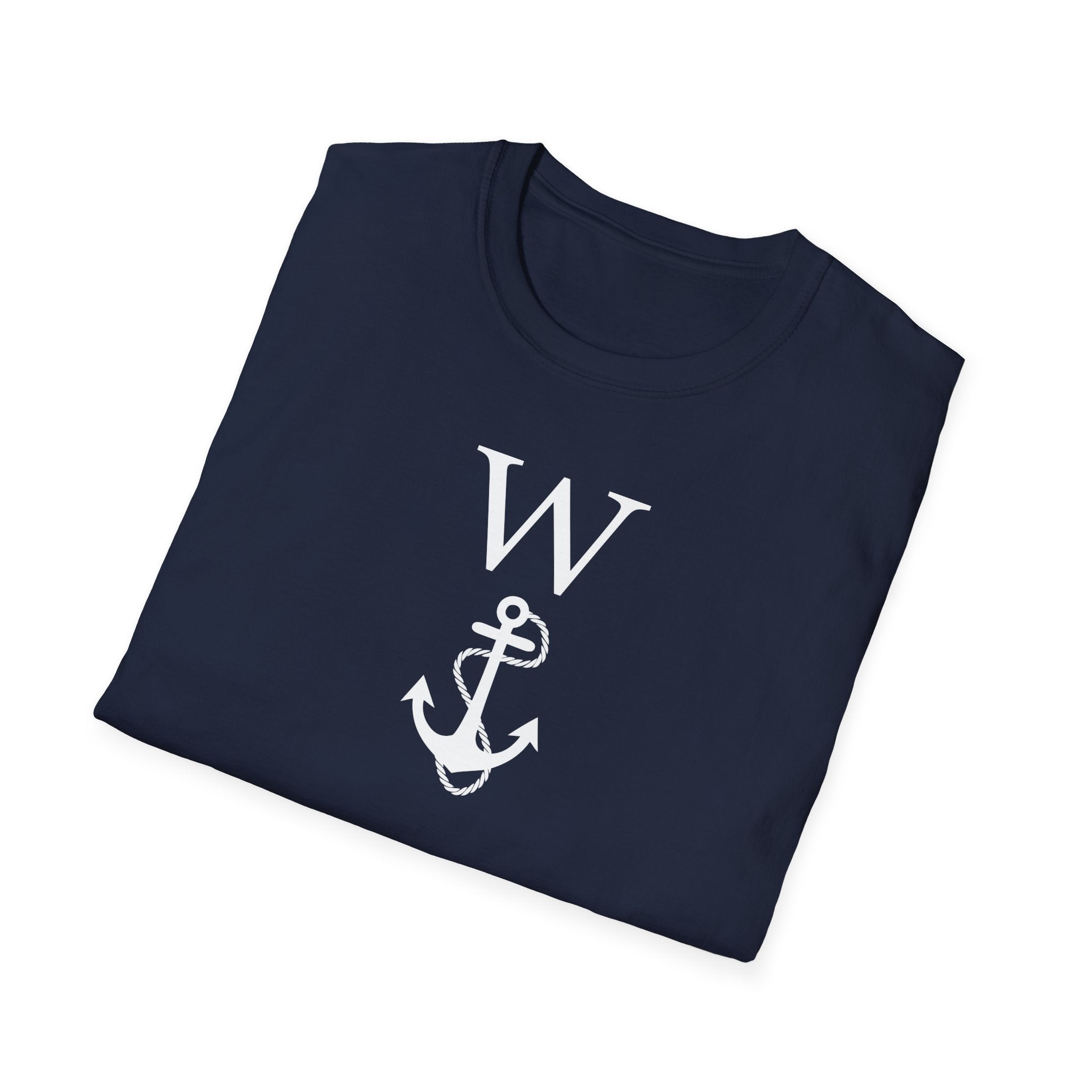 W Anchor "Wanker" T-Shirt | Nautical Humor Tee - Deez Teez