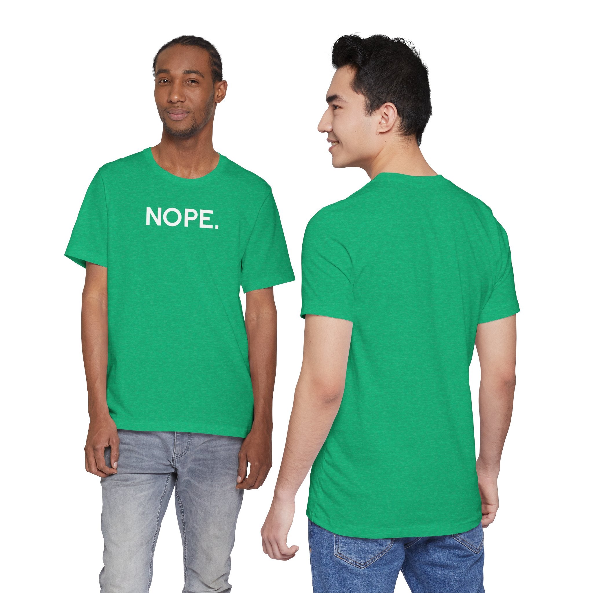 'Nope' Bold Statement Unisex Crewneck T-Shirt - Deez Teez