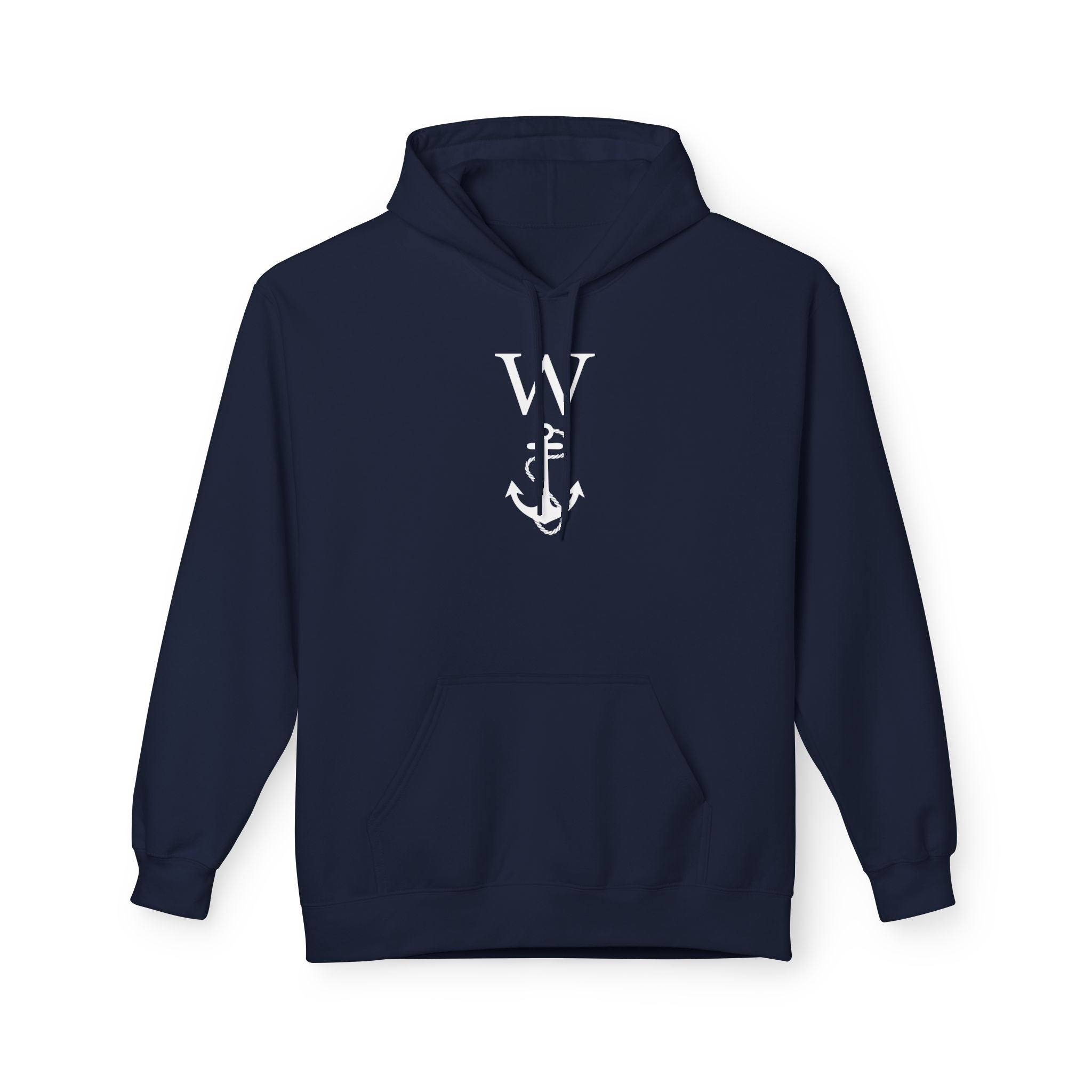 W Anchor "Wanker" Hoodie | Nautical Humor Tee - Deez Teez