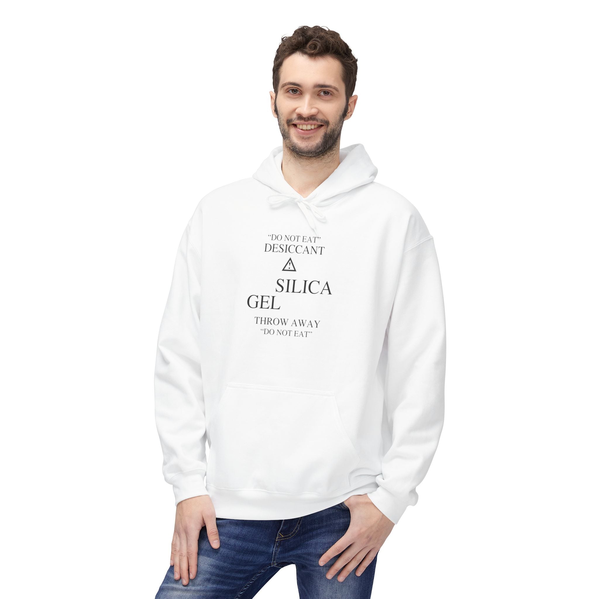Silica Gel Packet Hoodie | Hilarious "Do Not Eat" Packaging Sweatshirt - Deez Teez