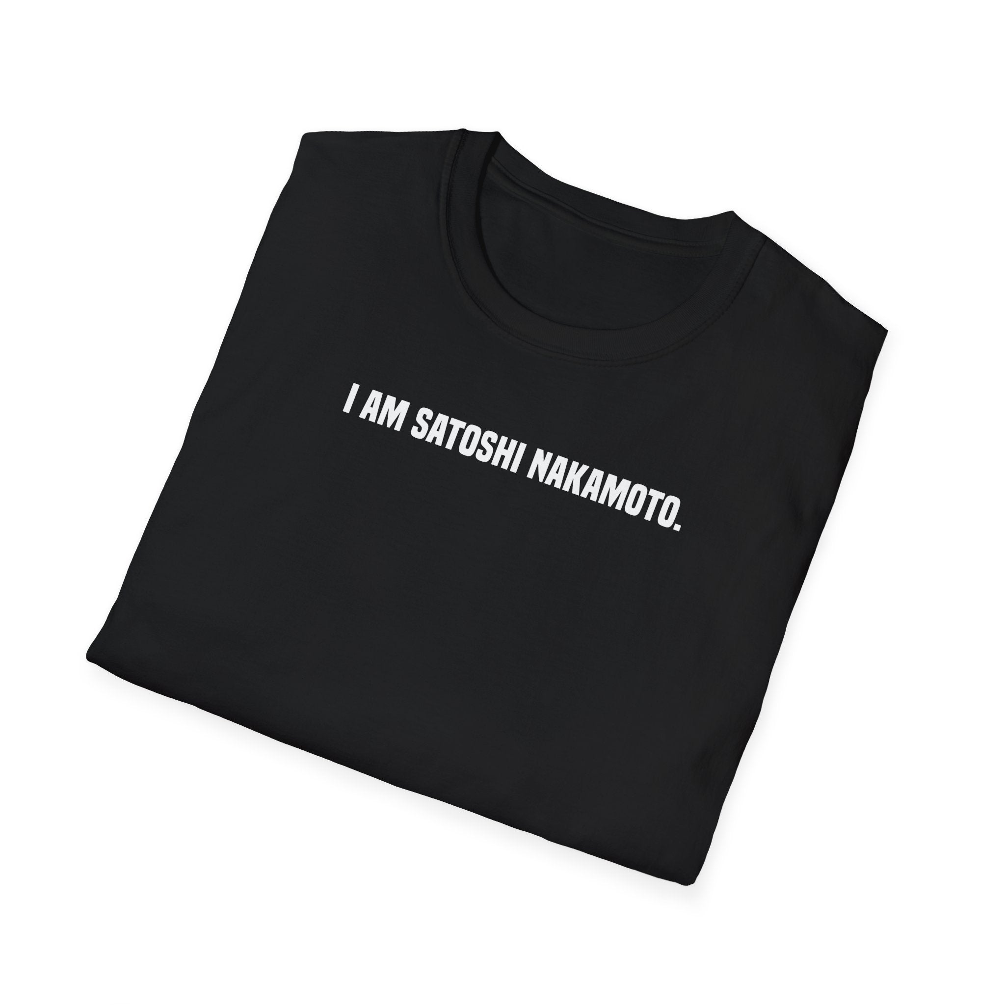 'I Am Satoshi Nakamoto' T-Shirt | Bitcoin Creator Supporter Tee - Deez Teez