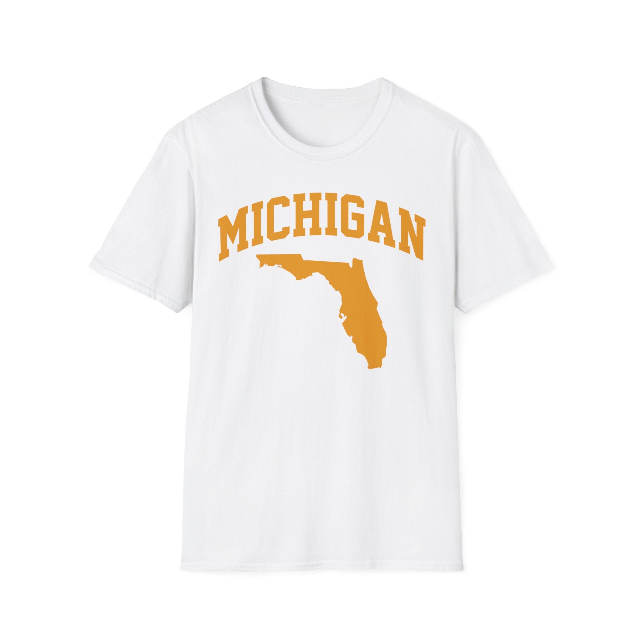 Michigan/Florida Snowbird Satire T-Shirt | Winter Migration Tee - Deez Teez