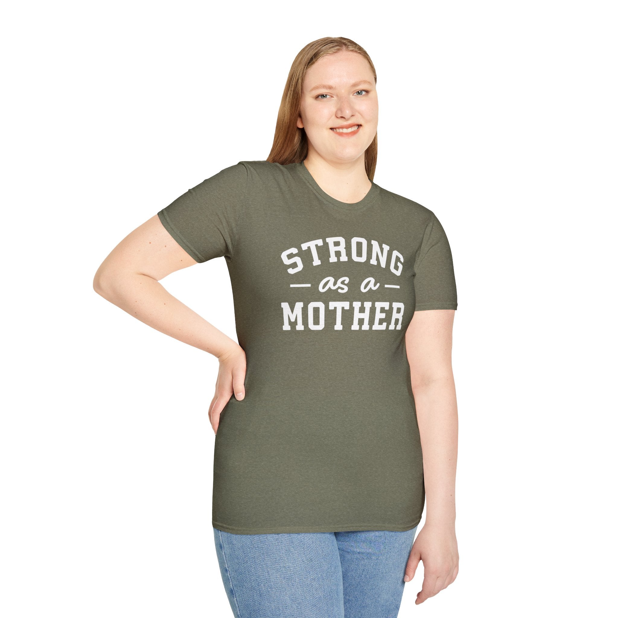 Strong as a Mother T-Shirt | Empowering Mom Life Tee - Deez Teez