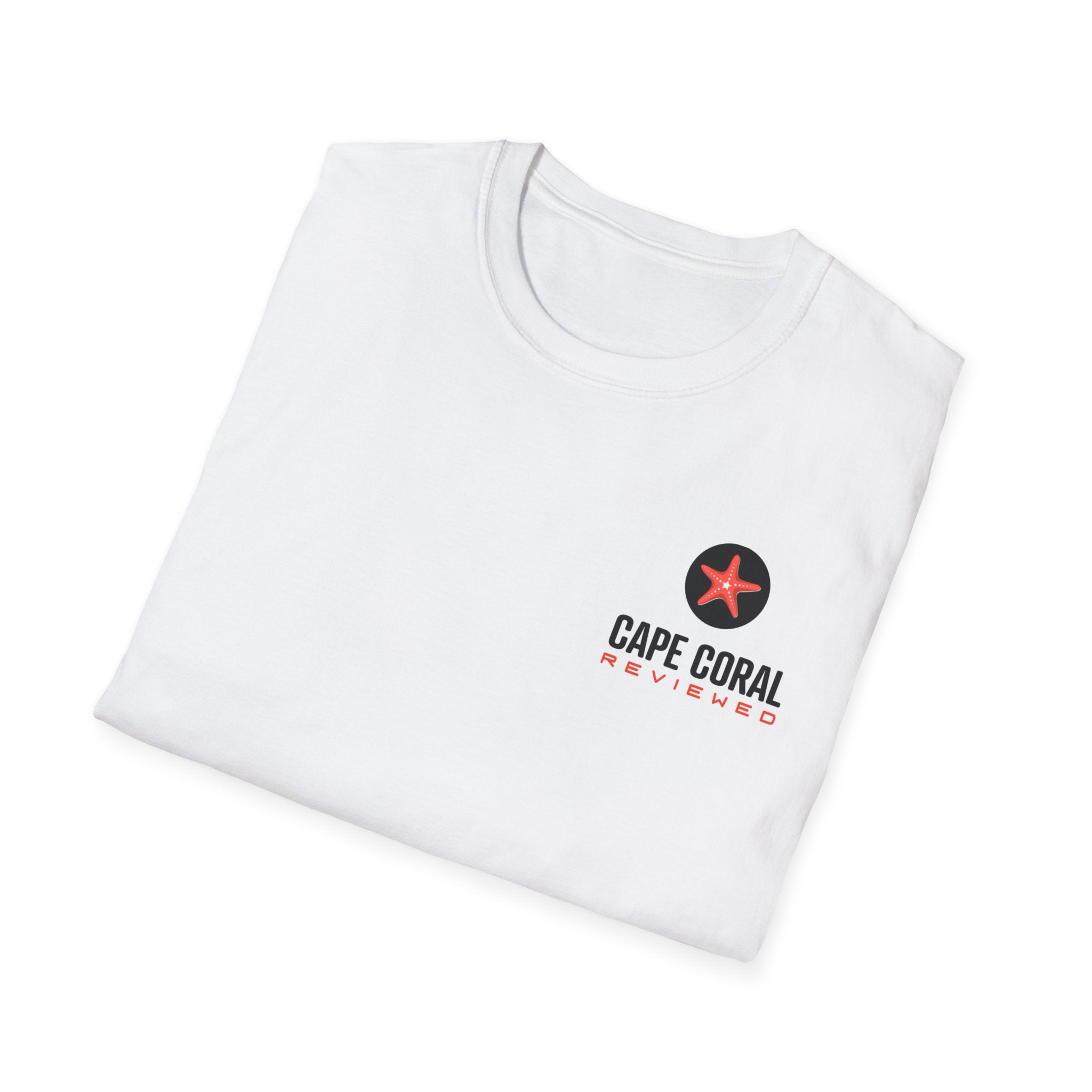 Cape Coral Reviewed Floral Coral QR T-Shirt