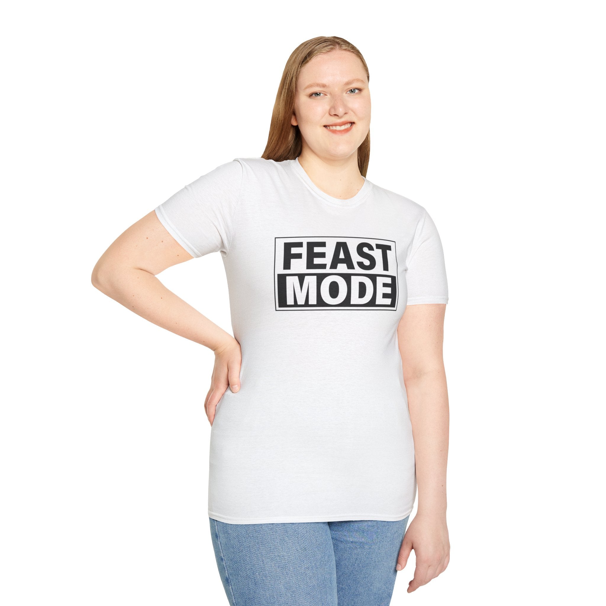 "Feast Mode" T-Shirt – Perfect for Buffet Kings, Holiday Feasts, and Family Dinners - Deez Teez