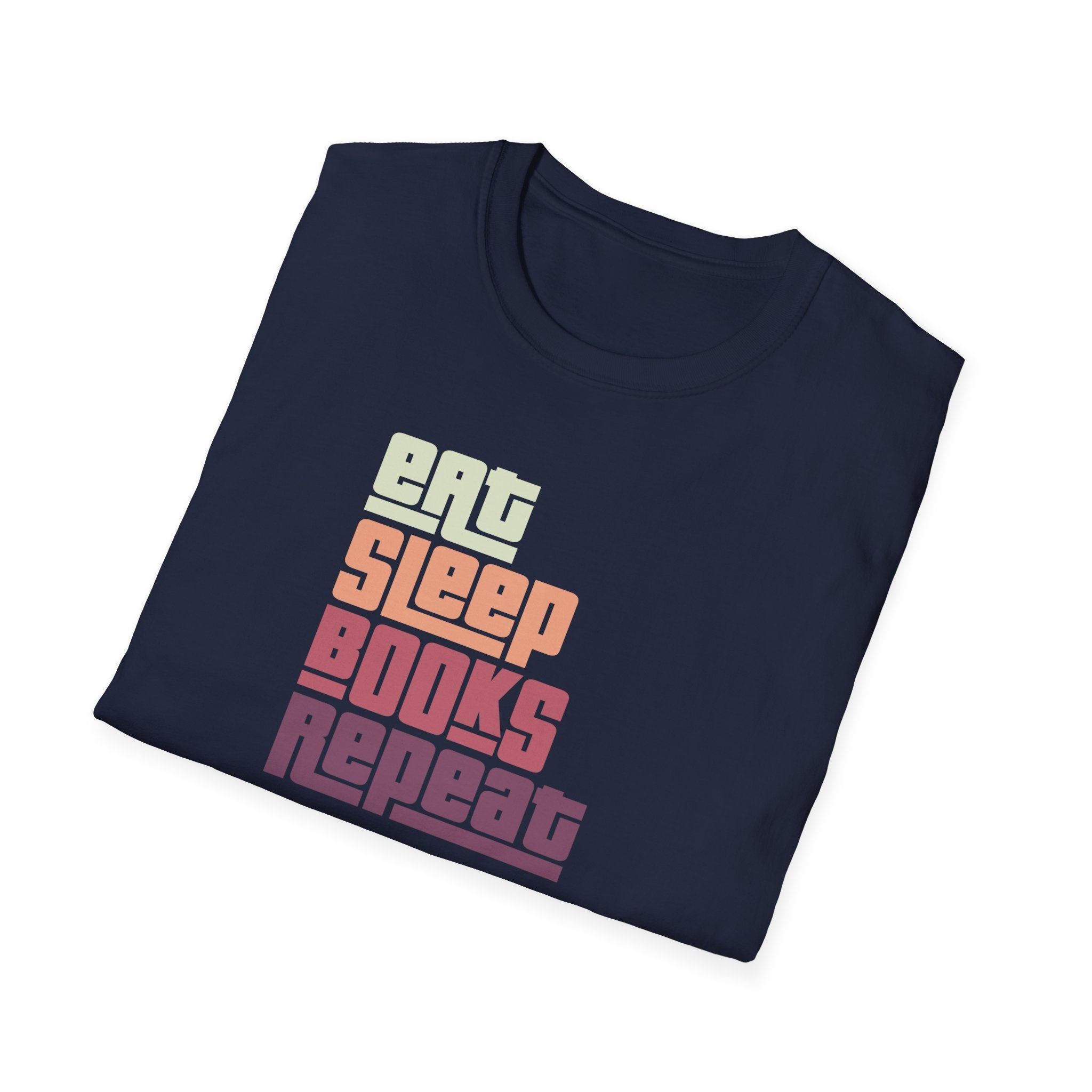 'Eat. Sleep. Books. Repeat.' Reader Life T-Shirt | Book Lover Tee - Deez Teez