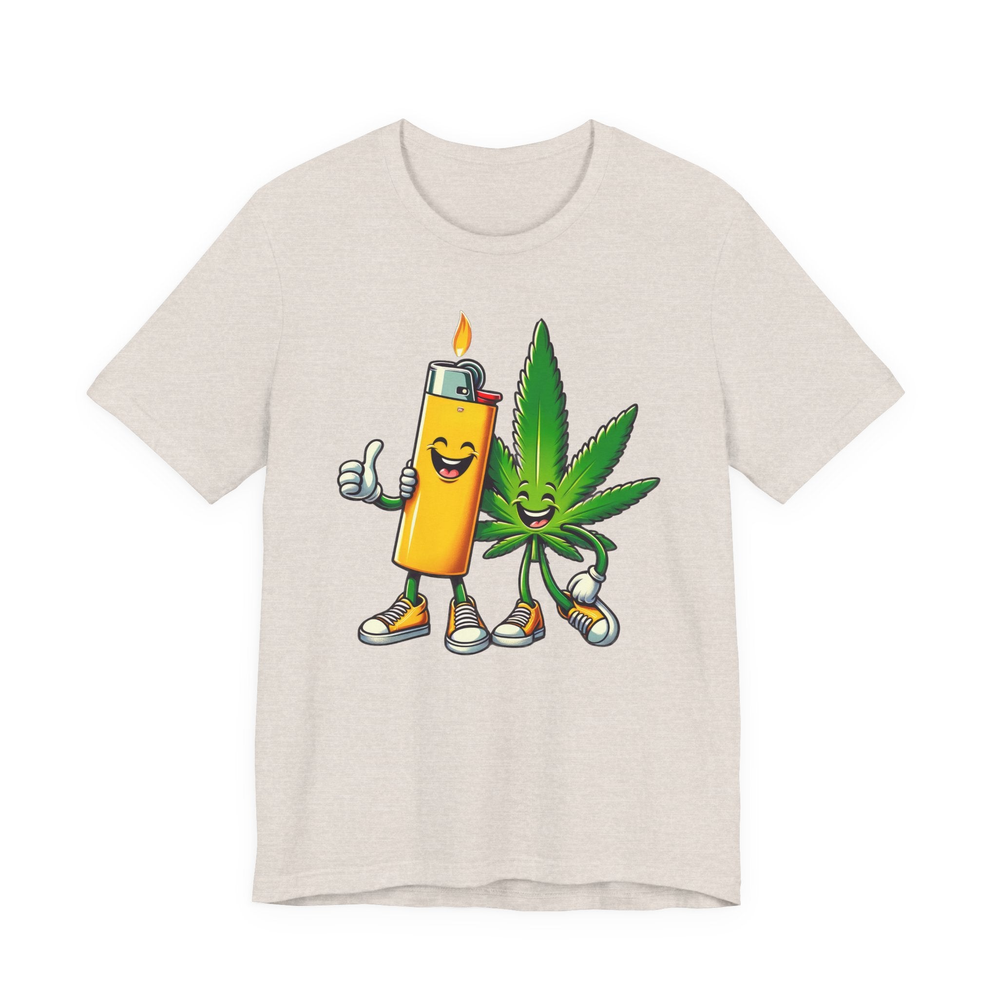 Best Buds Weed T-Shirt | Leaf and Lighter Tee - Deez Teez
