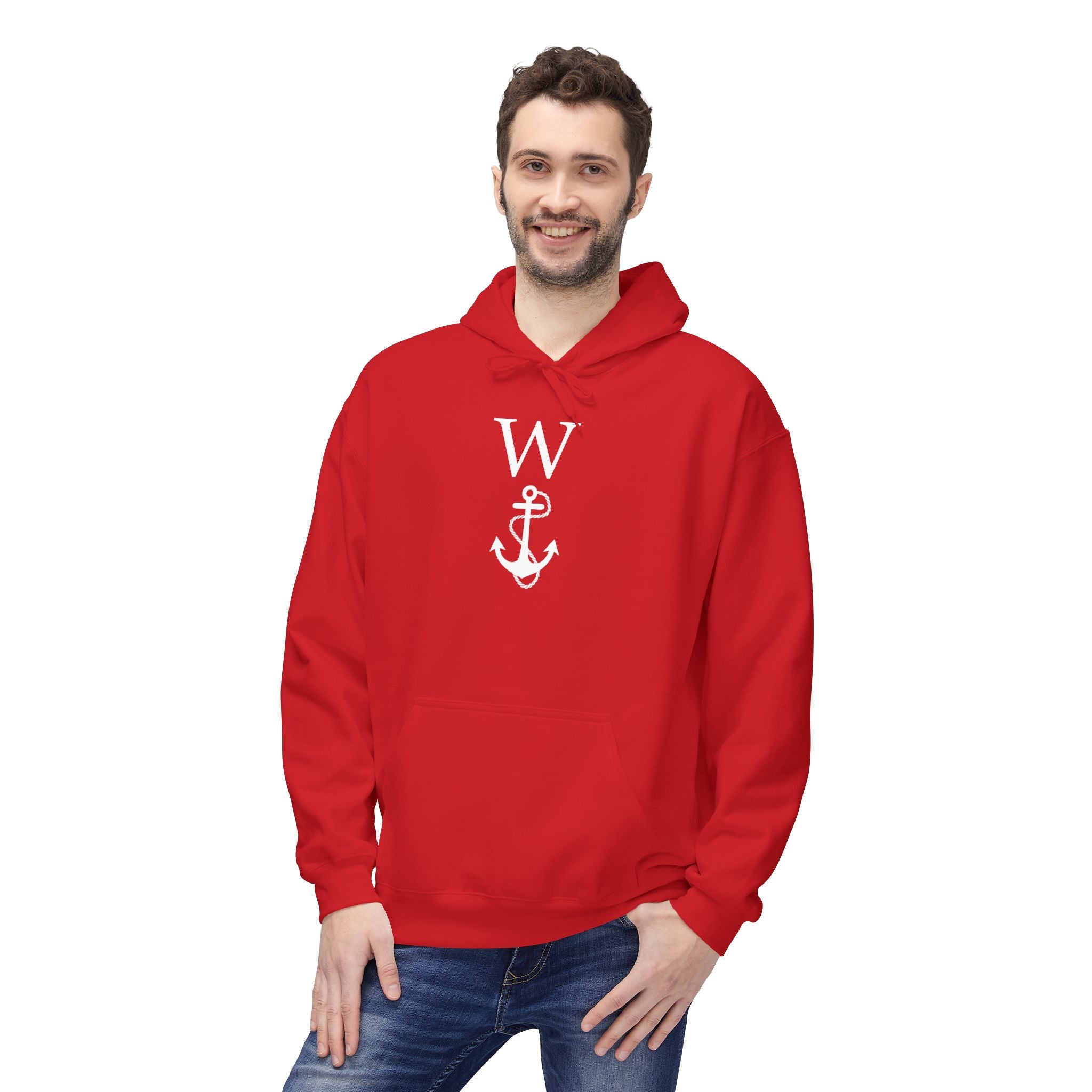 W Anchor "Wanker" Hoodie | Nautical Humor Tee - Deez Teez