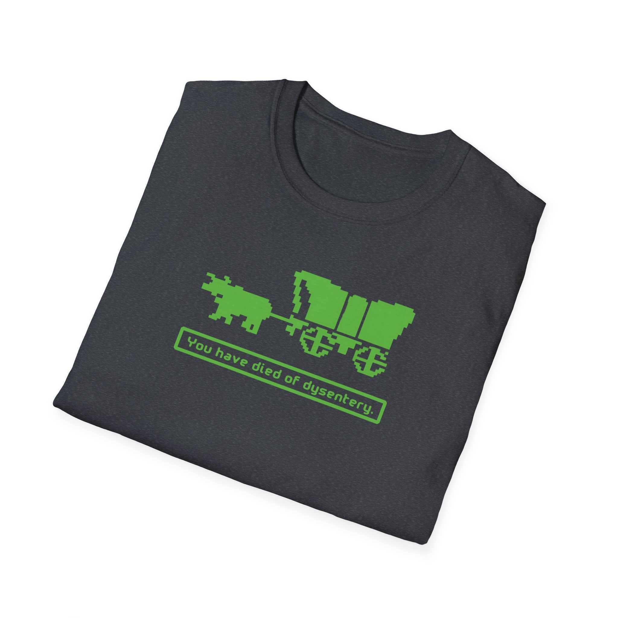 You Have Died of Dysentery T-shirt | Oregon Trail Video Game Classic Tee - Deez Teez