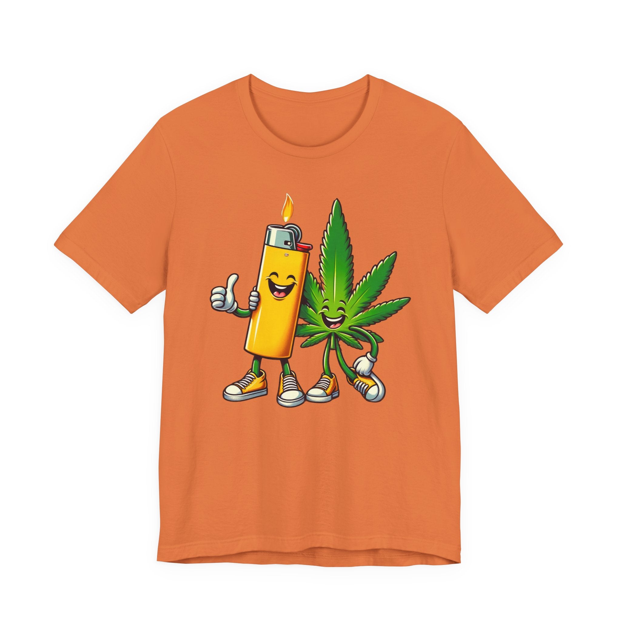 Best Buds Weed T-Shirt | Leaf and Lighter Tee - Deez Teez