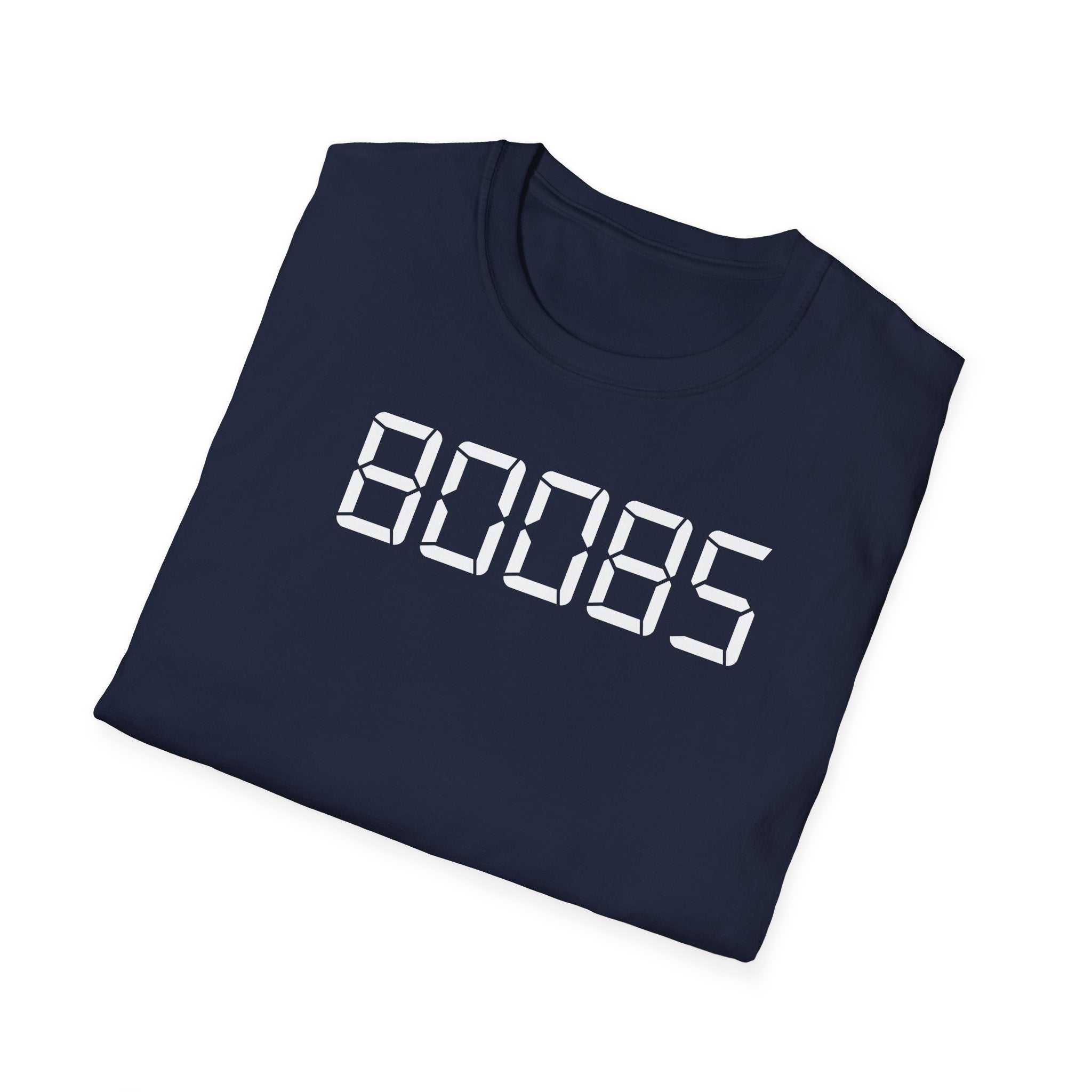 80085 'BOOBS' T-Shirt | Funny Calculator Display Text Tee - Deez Teez
