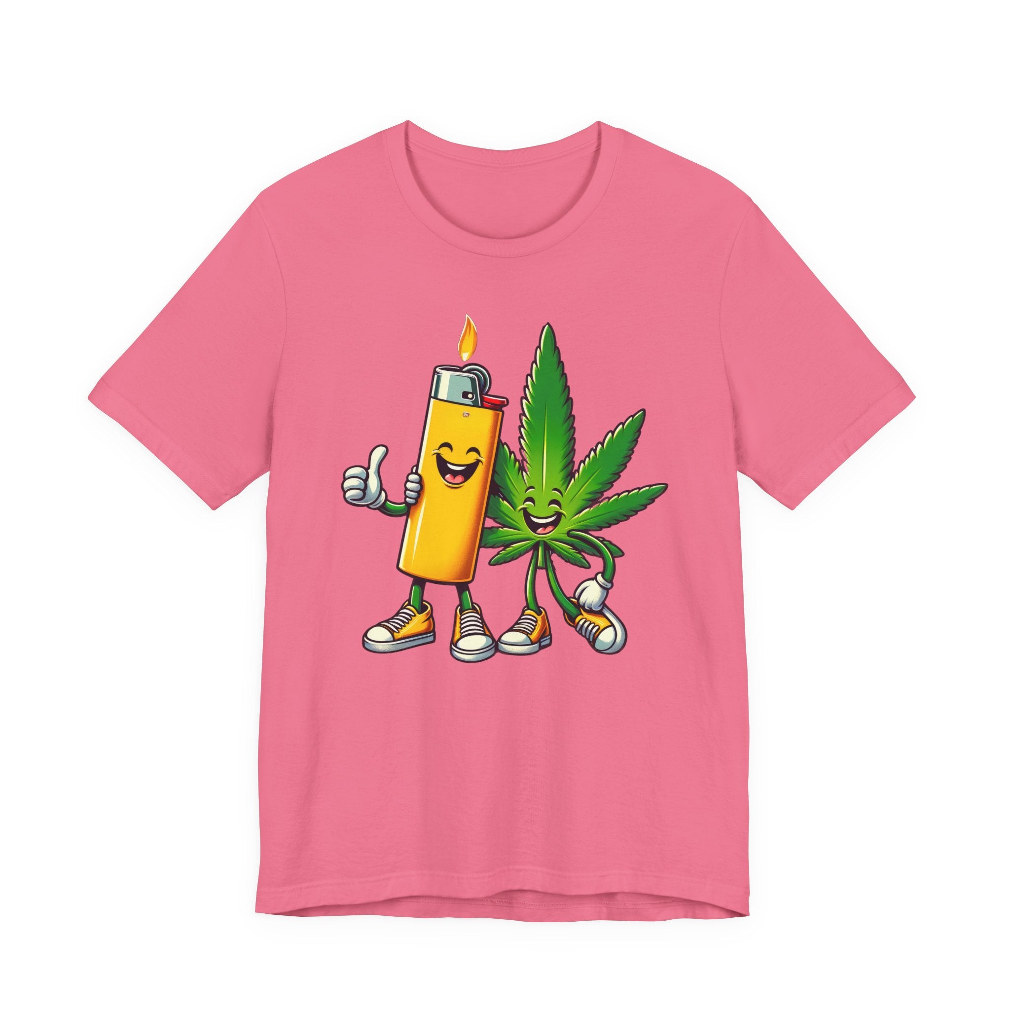 Best Buds Weed T-Shirt | Leaf and Lighter Tee - Deez Teez