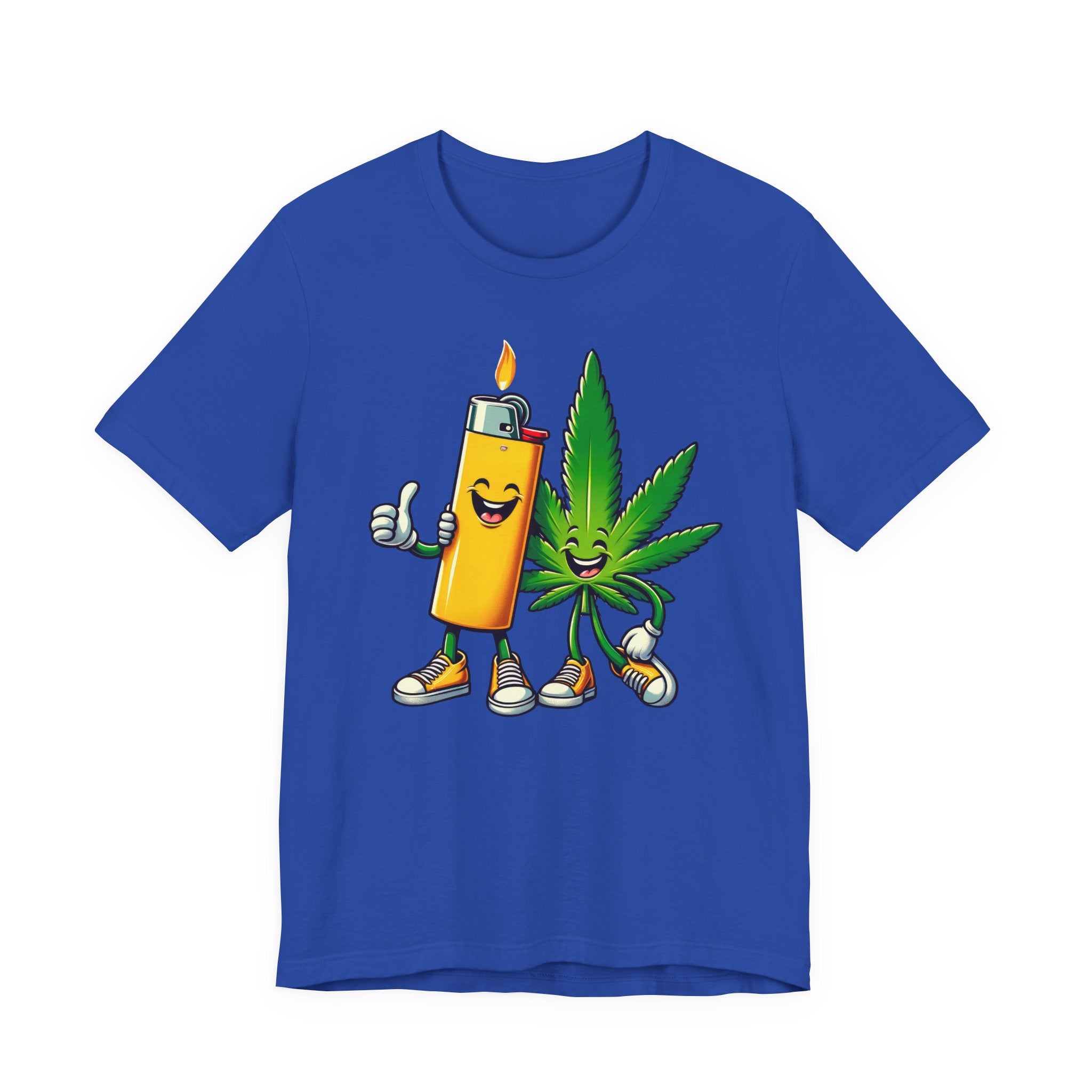 Best Buds Weed T-Shirt | Leaf and Lighter Tee - Deez Teez