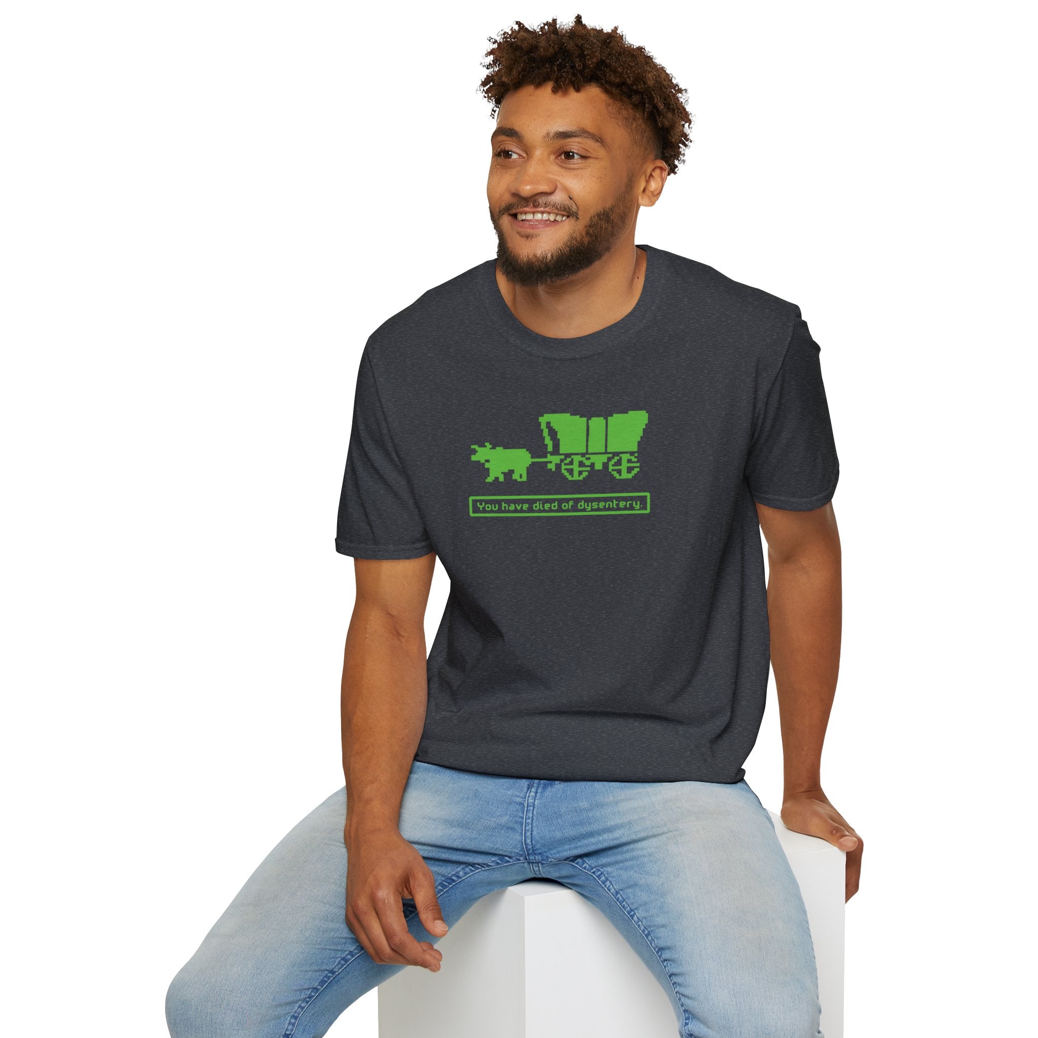 You Have Died of Dysentery T-shirt | Oregon Trail Video Game Classic Tee - Deez Teez