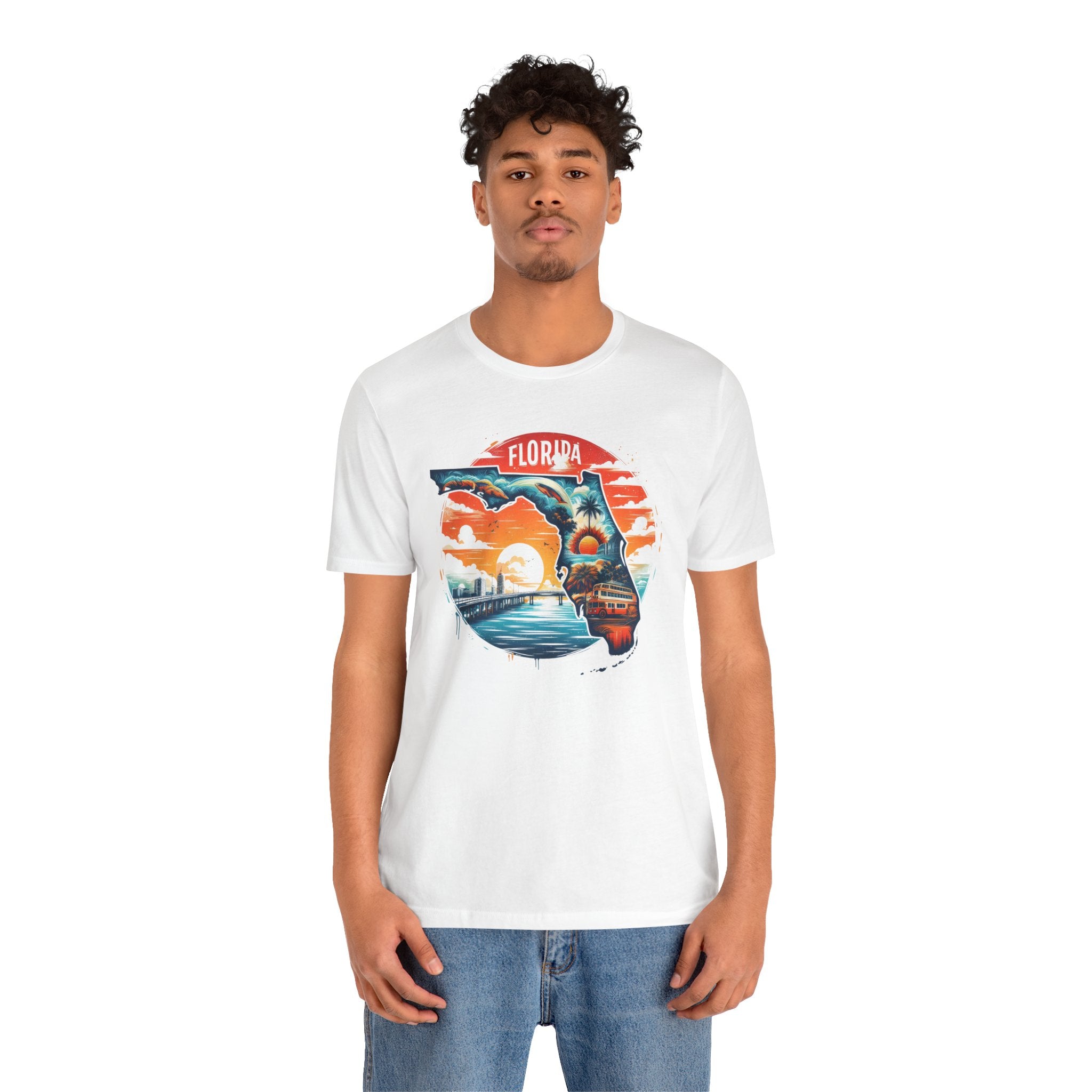 Florida State Pride T-Shirt | State Of Florida Graphic Tee - Deez Teez