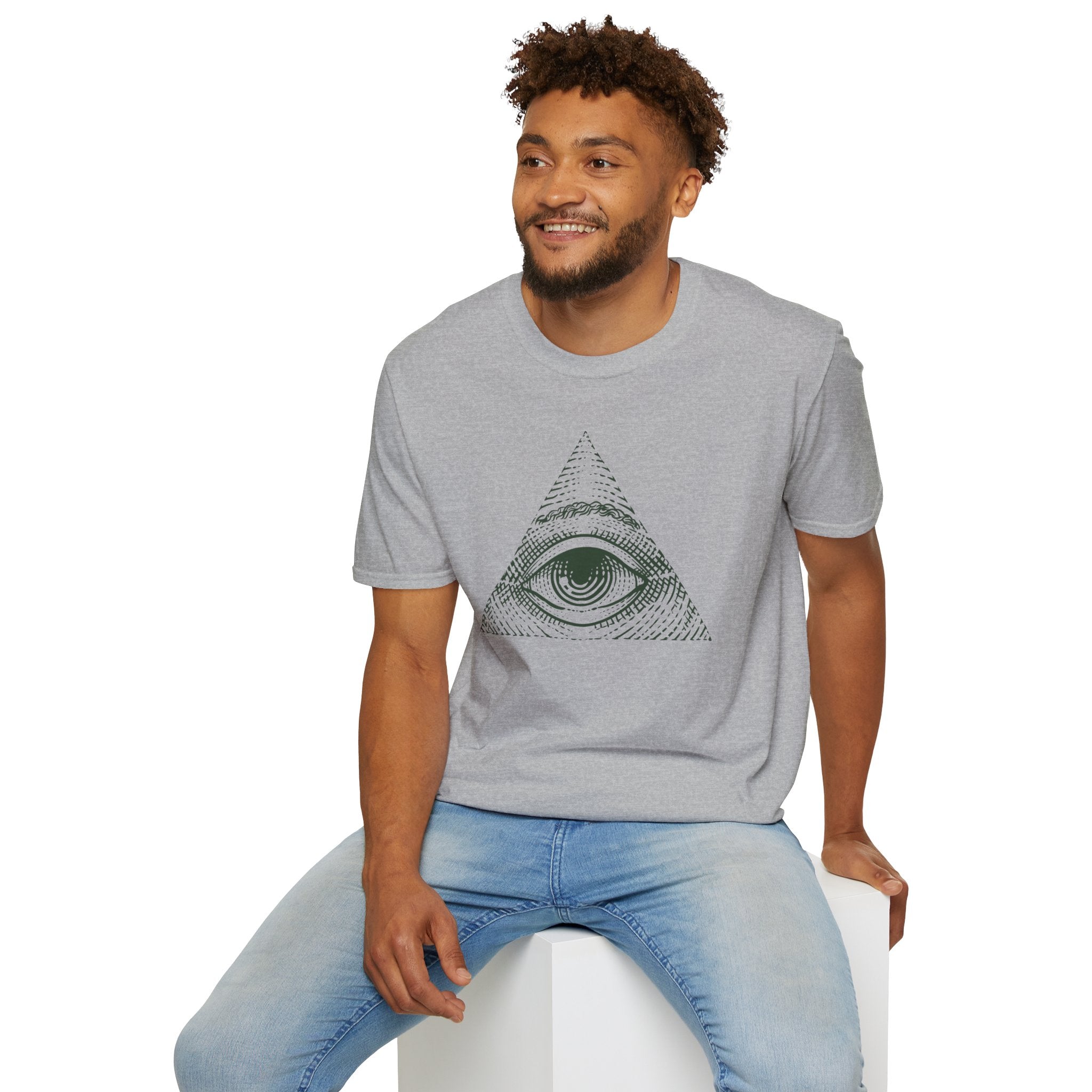 Illuminati Eye T-Shirt | Mysterious All-Seeing Eye Design - Deez Teez