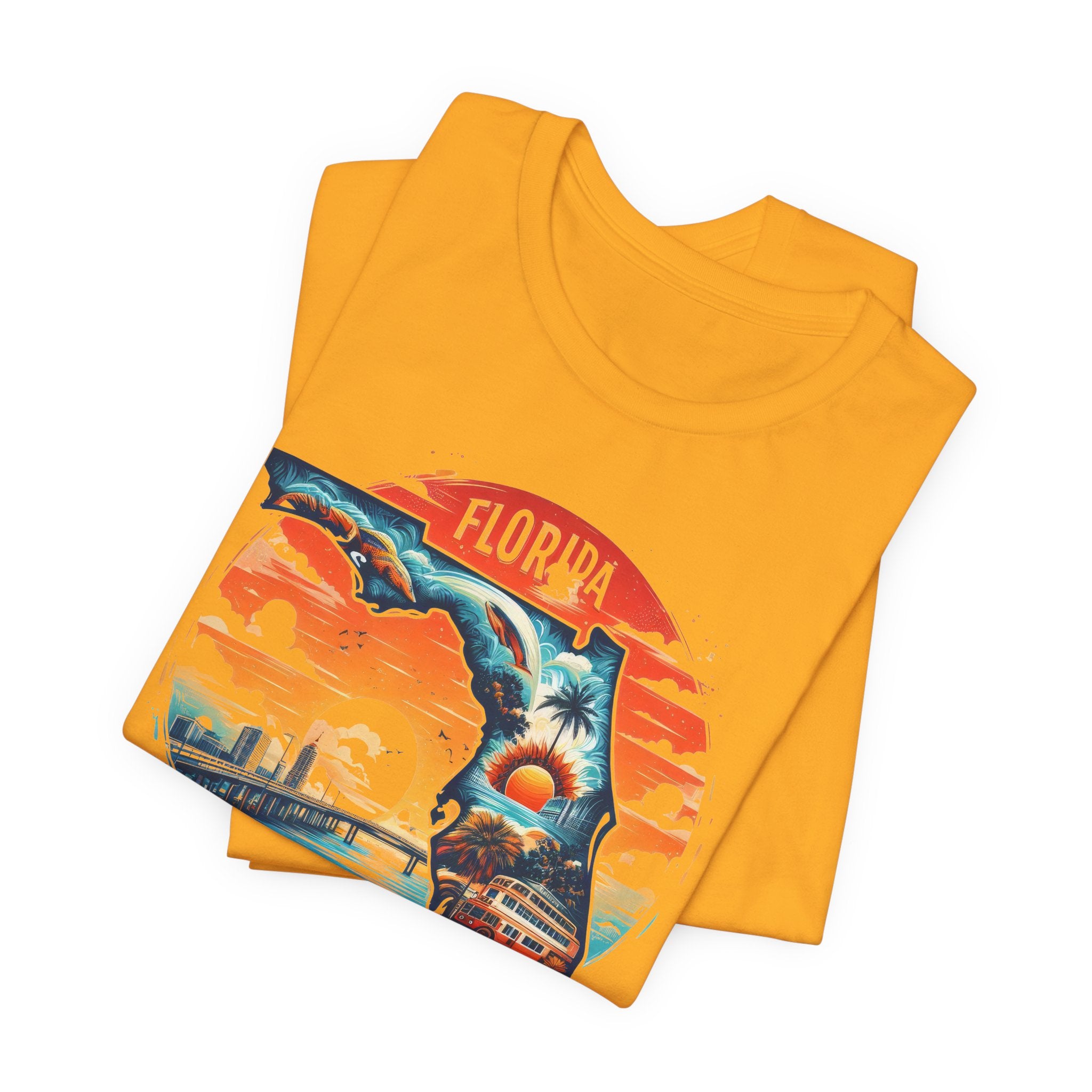 Florida State Pride T-Shirt | State Of Florida Graphic Tee - Deez Teez