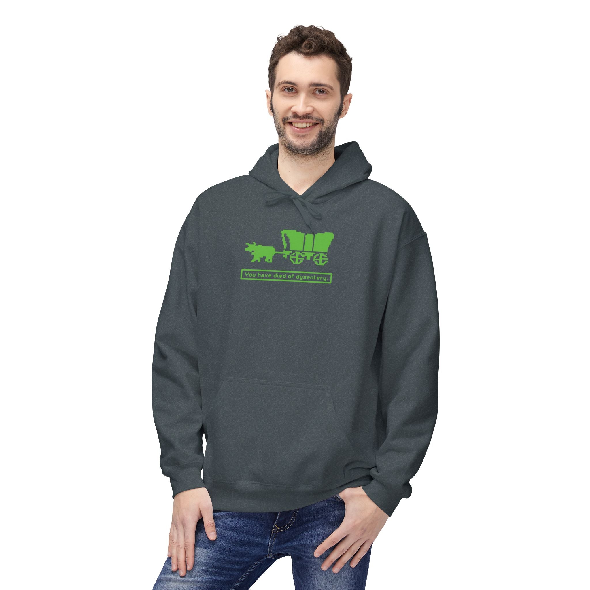 You Have Died of Dysentery Hoodie | Oregon Trail Video Game Classic Sweatshirt - Deez Teez