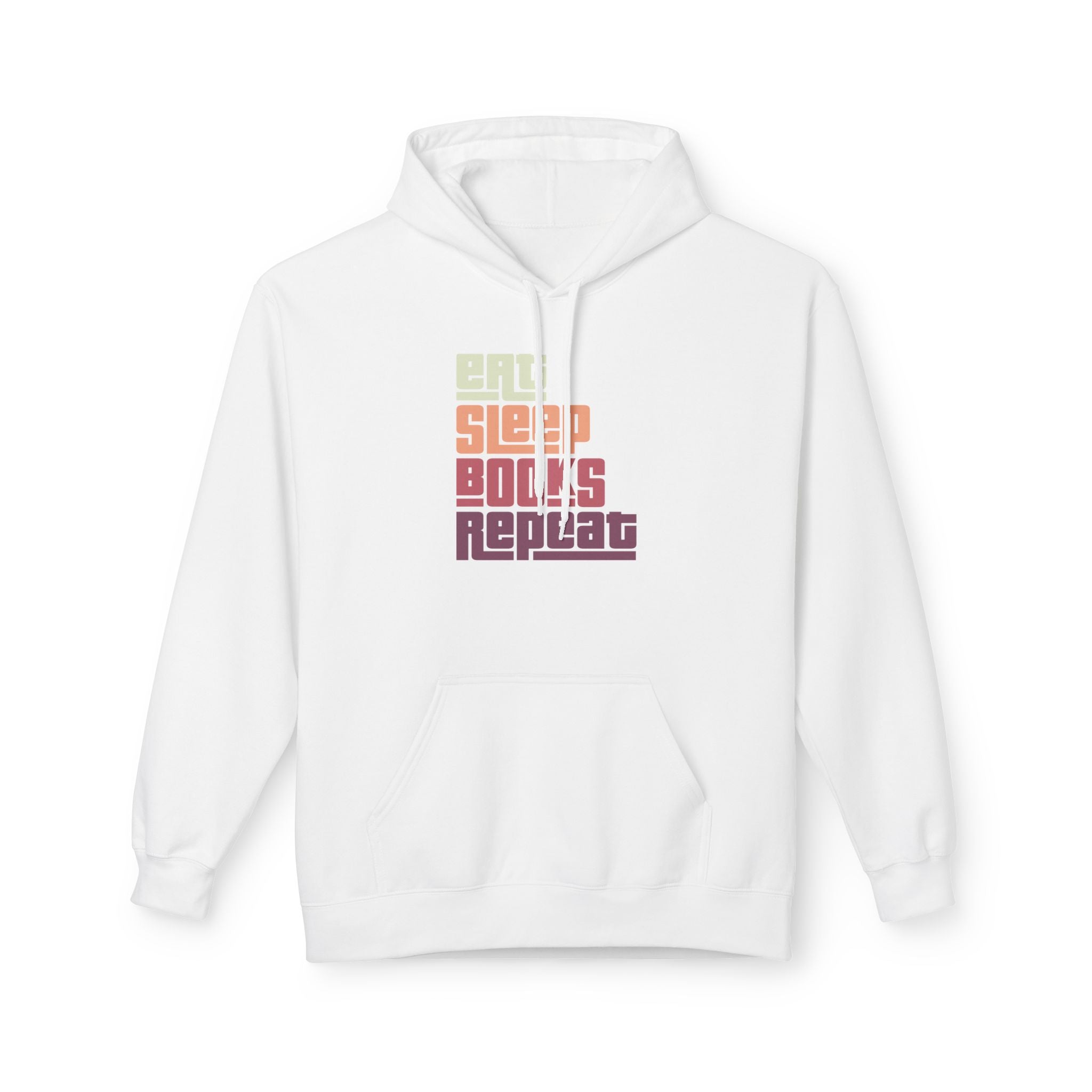 'Eat. Sleep. Books. Repeat.' Reader Life Hoodie | Book Lover Sweatshirt - Deez Teez