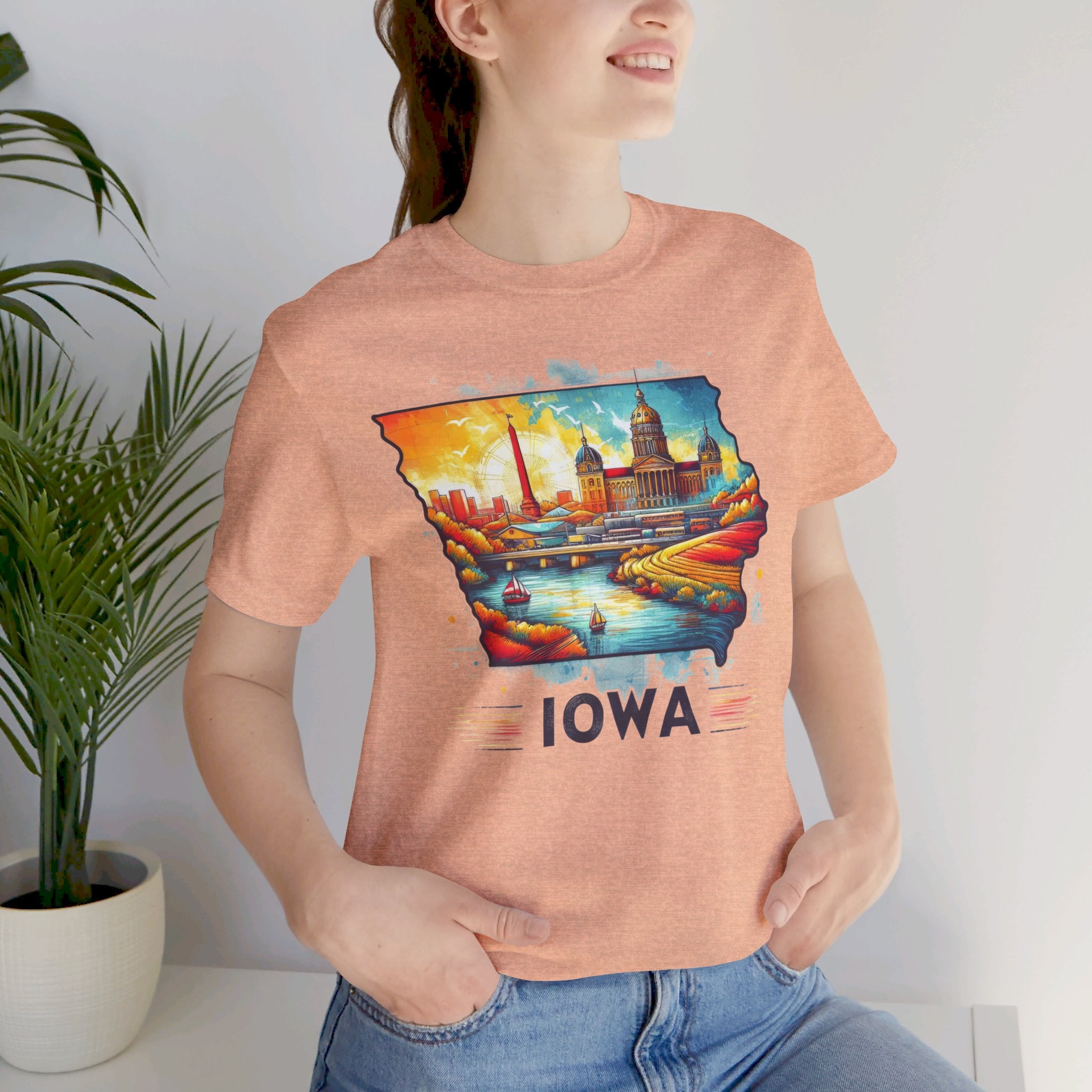 Iowa State Pride T-Shirt | State of Iowa Graphic Tee - Deez Teez