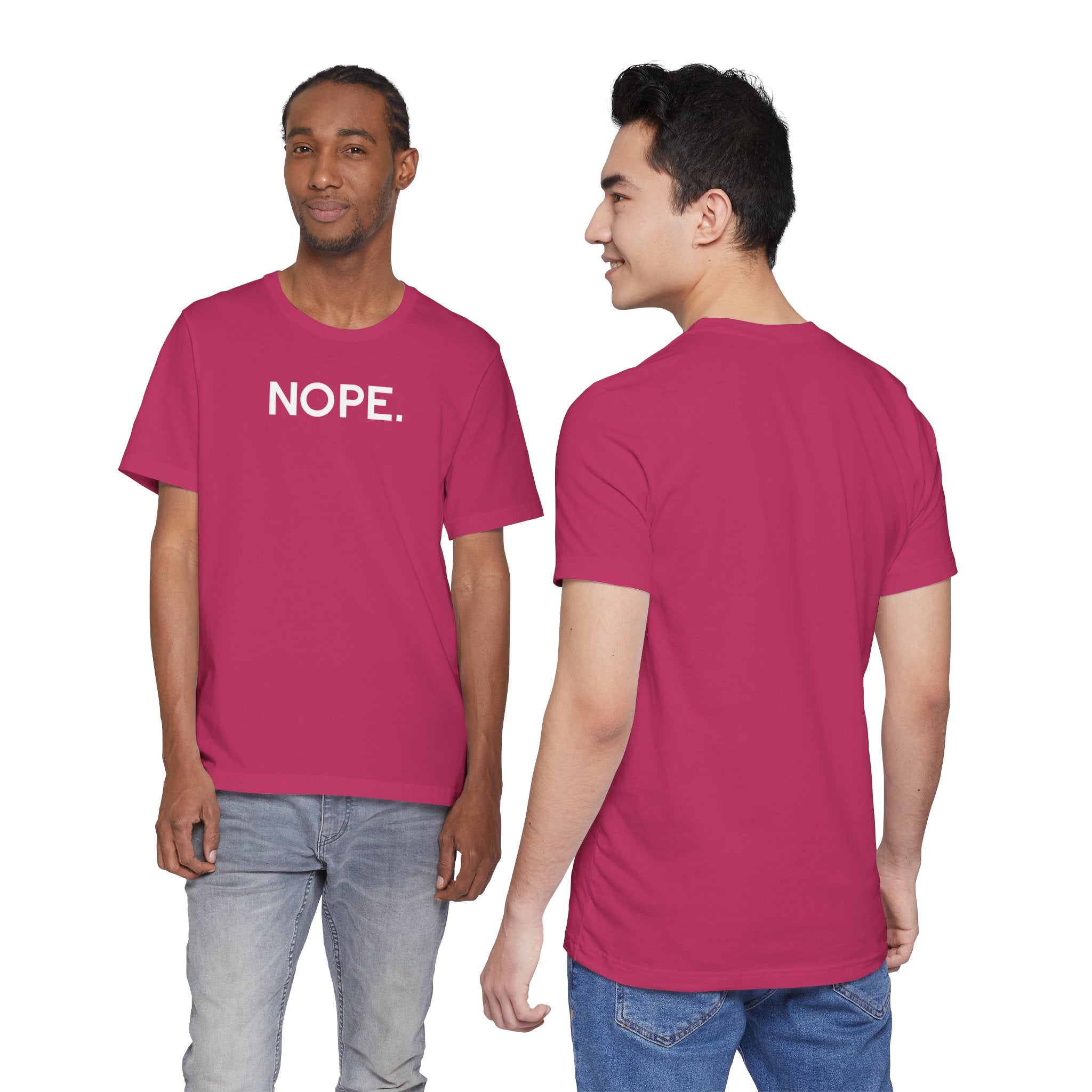 'Nope' Bold Statement Unisex Crewneck T-Shirt - Deez Teez