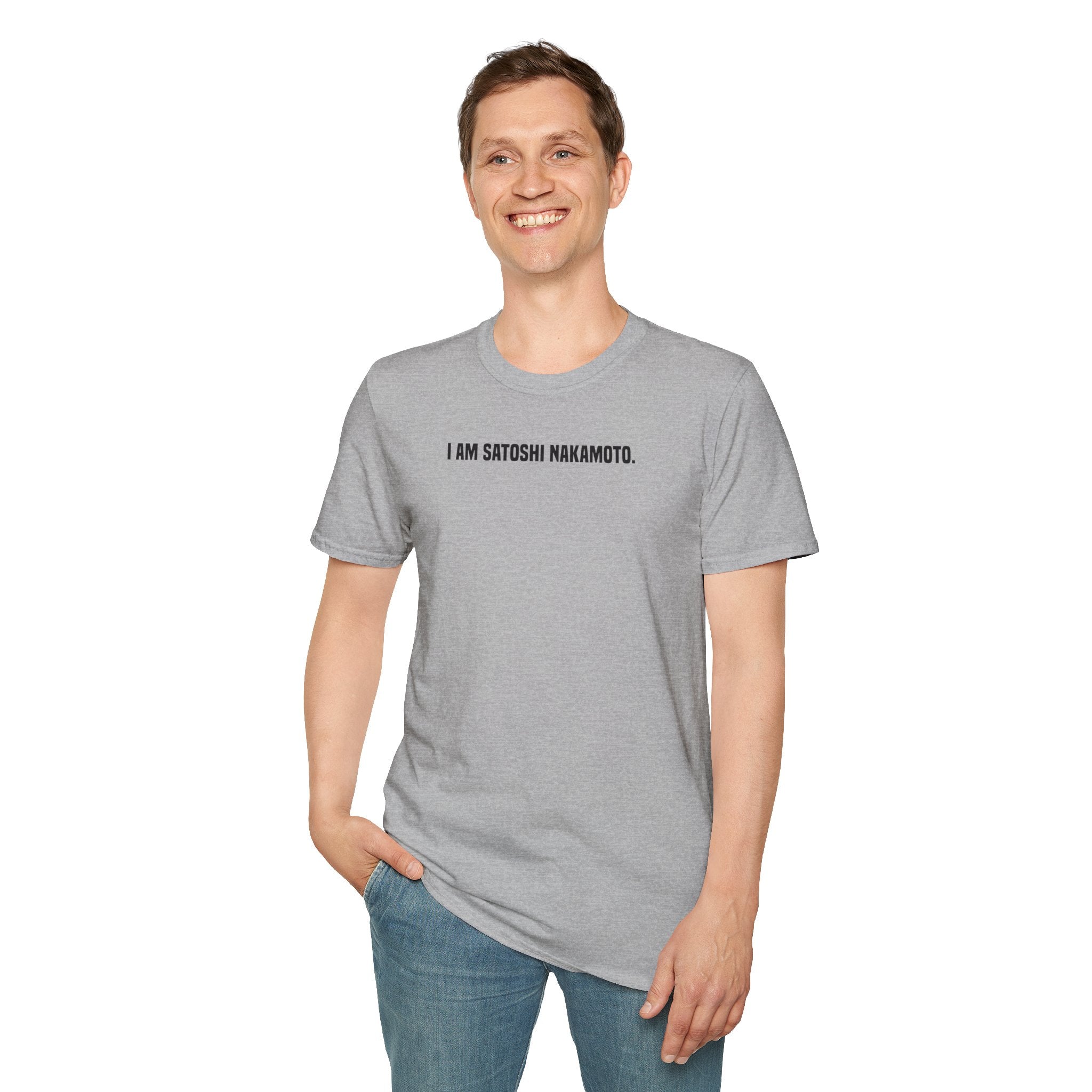 'I Am Satoshi Nakamoto' T-Shirt | Bitcoin Creator Supporter Tee - Deez Teez