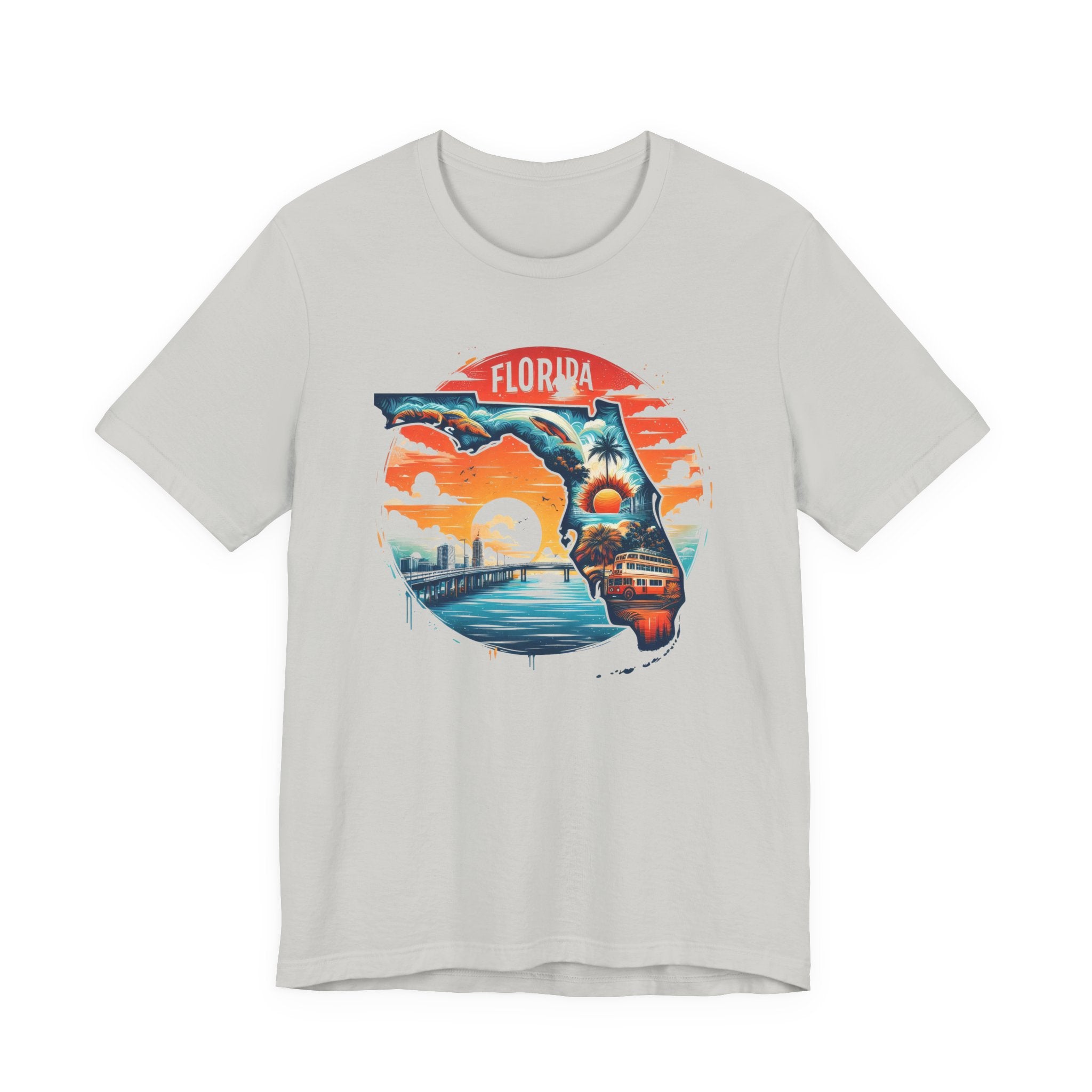 Florida State Pride T-Shirt | State Of Florida Graphic Tee - Deez Teez