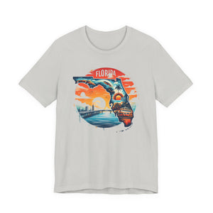 Florida State Pride T-Shirt | State Of Florida Graphic Tee - Deez Teez