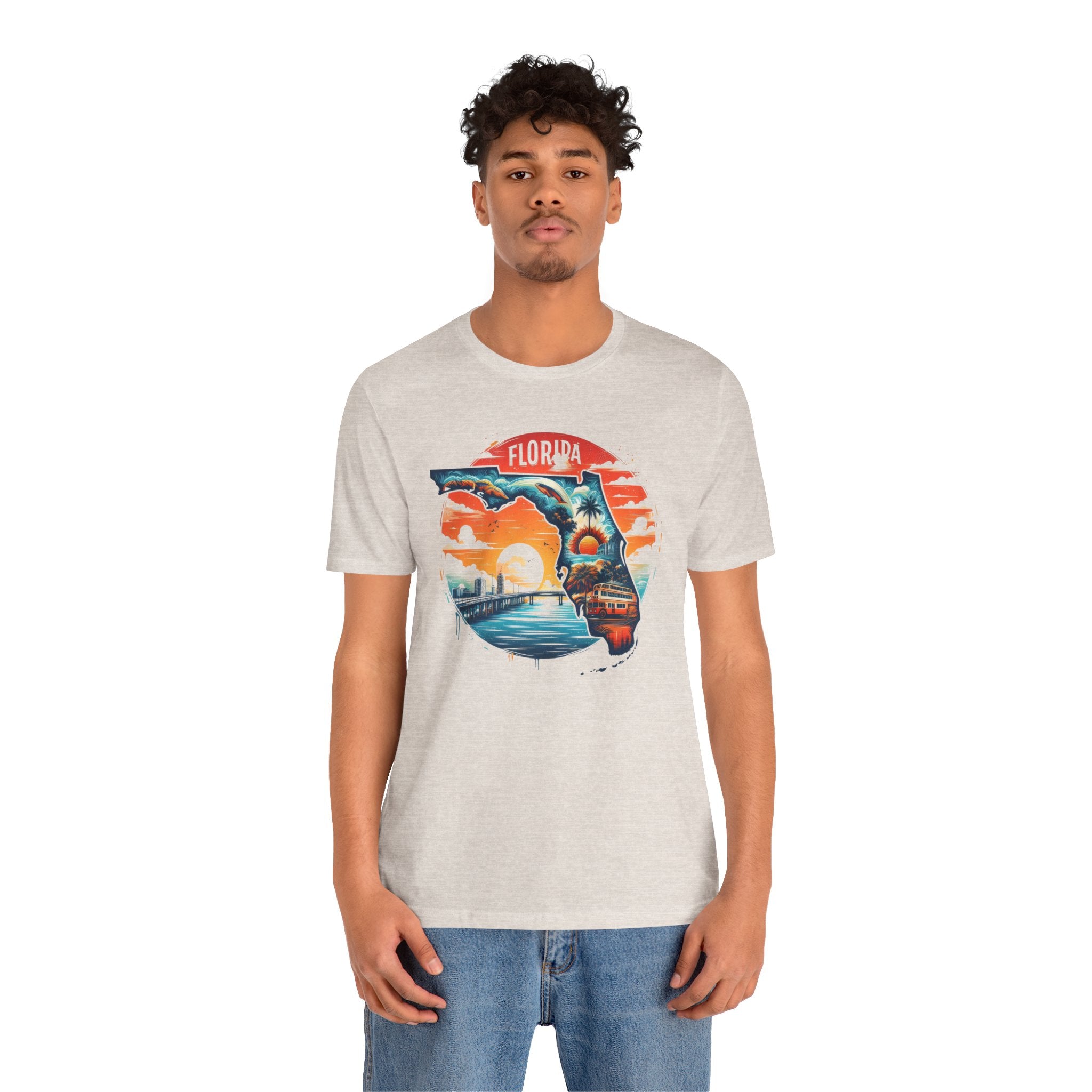 Florida State Pride T-Shirt | State Of Florida Graphic Tee - Deez Teez
