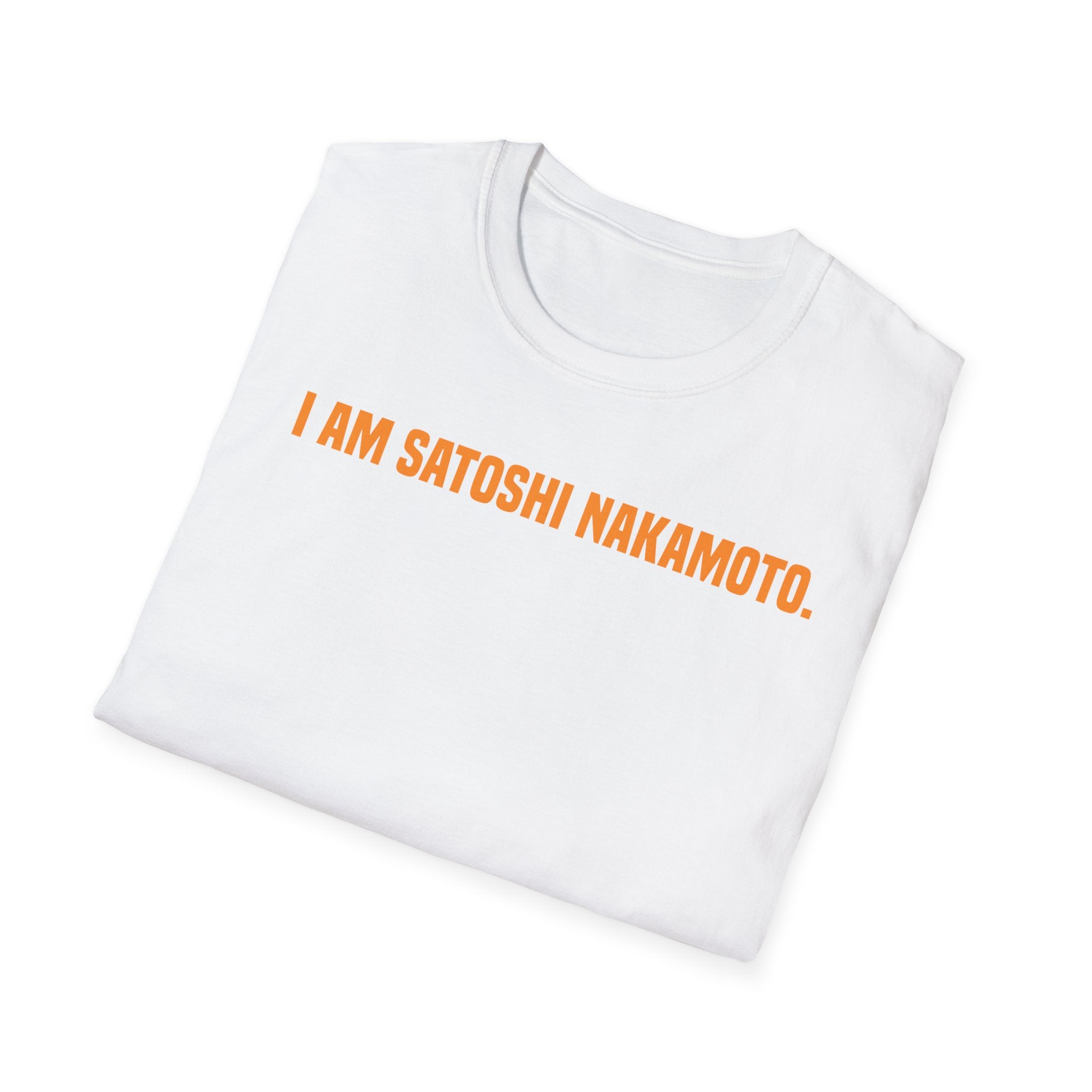 'I Am Satoshi Nakamoto' T-Shirt | Bitcoin Creator Supporter Tee - Deez Teez
