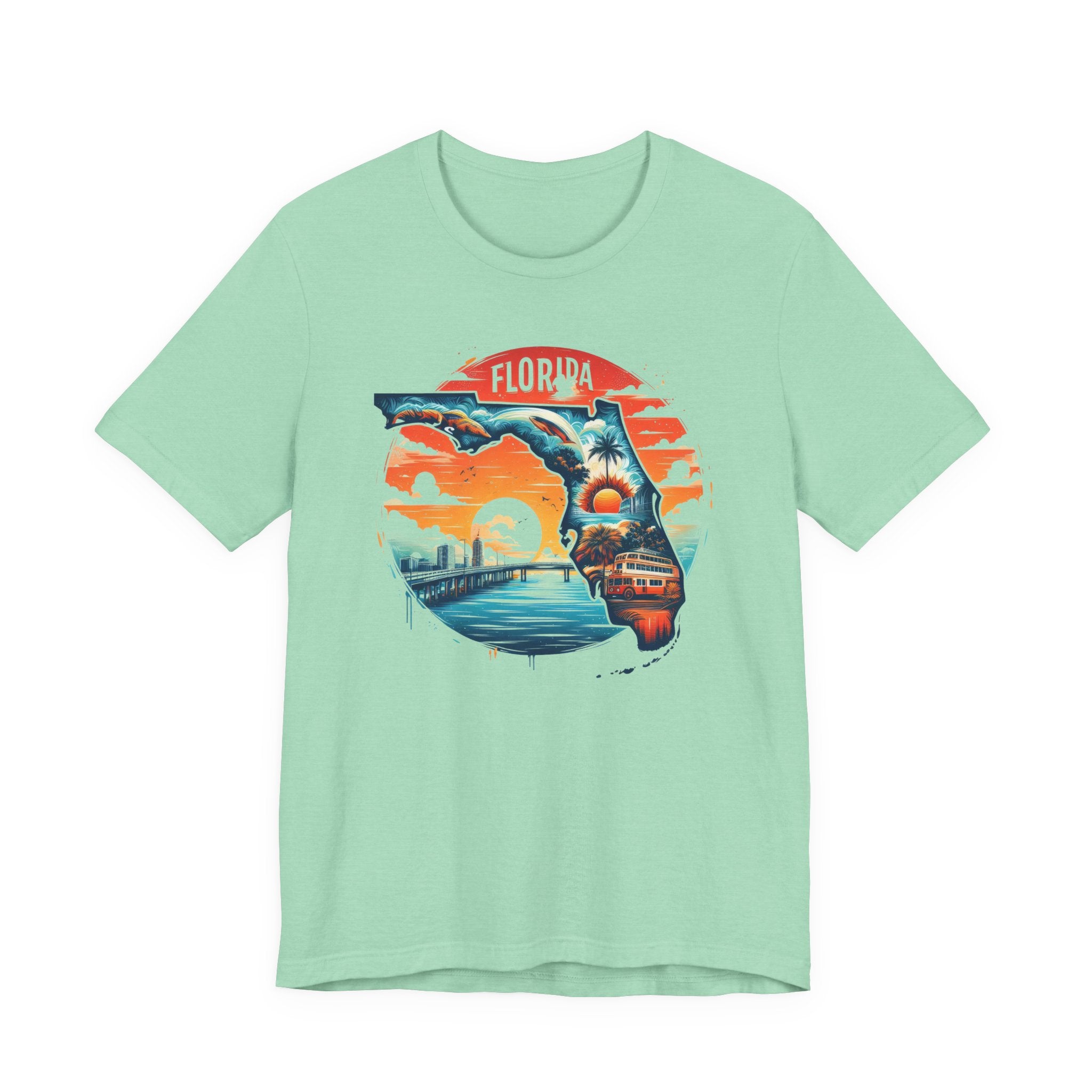 Florida State Pride T-Shirt | State Of Florida Graphic Tee - Deez Teez