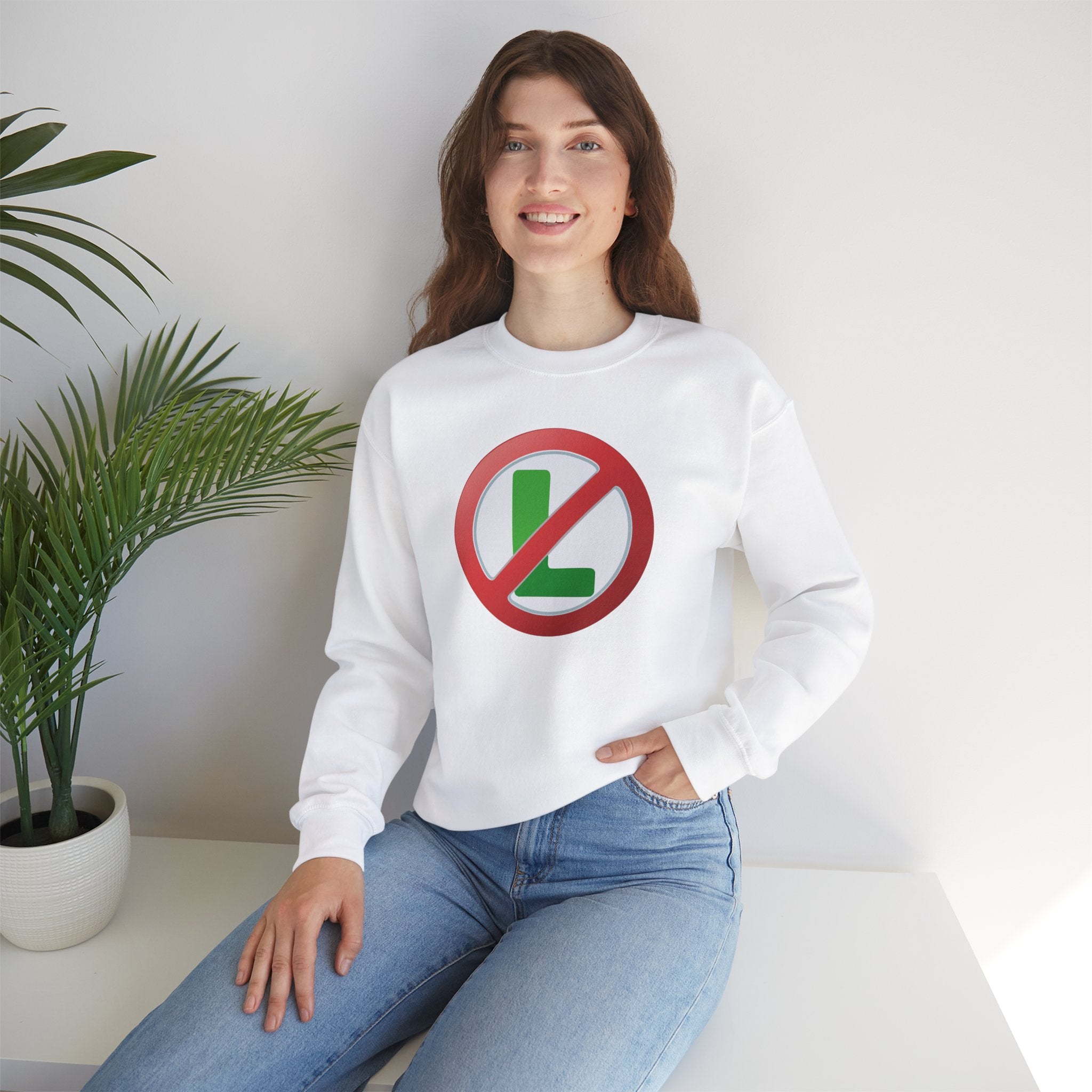 "No L" Christmas Sweatshirt | Funny Noel Pun Design - Deez Teez