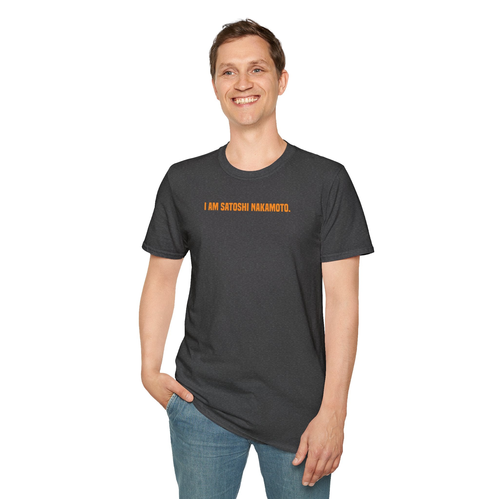 'I Am Satoshi Nakamoto' T-Shirt | Bitcoin Creator Supporter Tee - Deez Teez