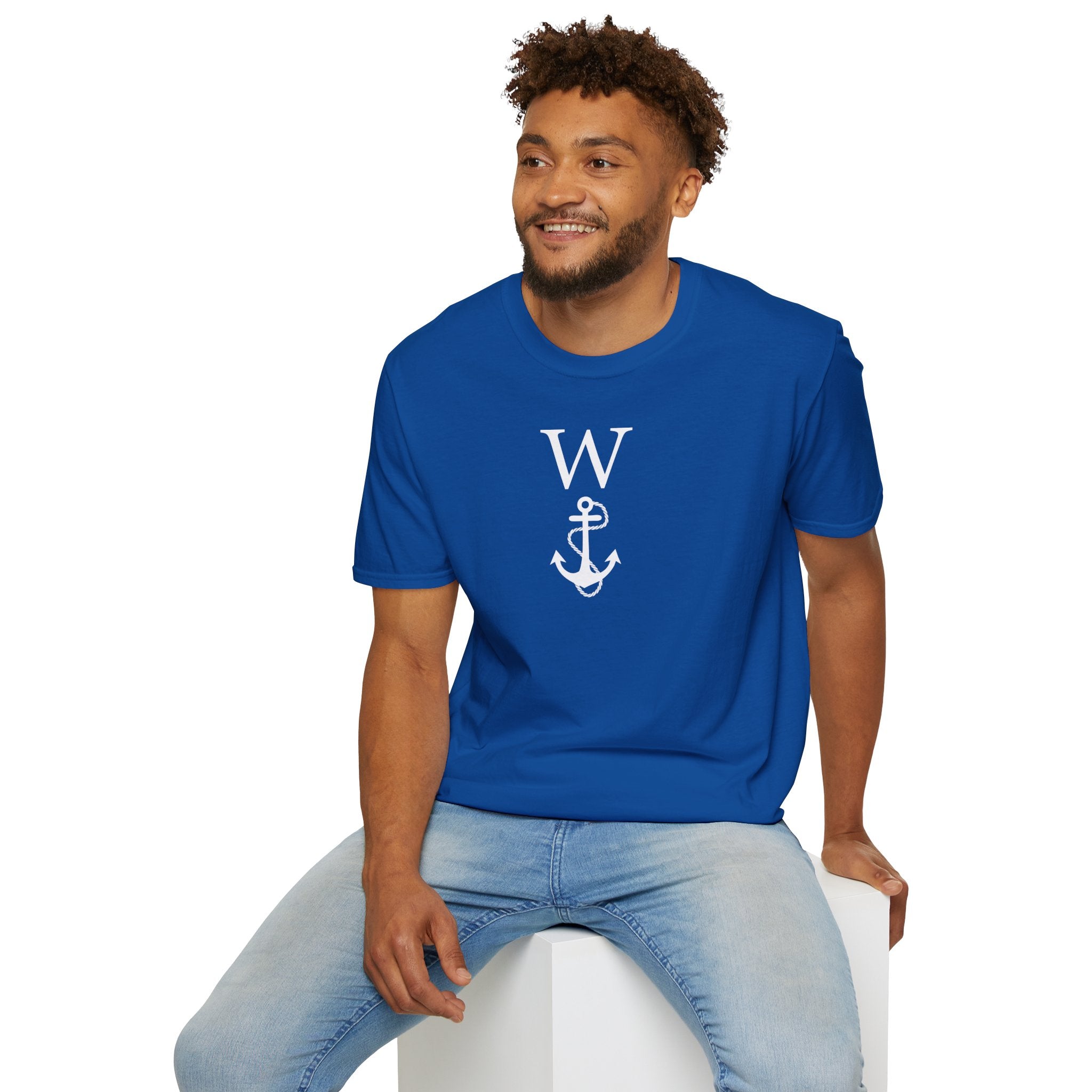 W Anchor "Wanker" T-Shirt | Nautical Humor Tee - Deez Teez